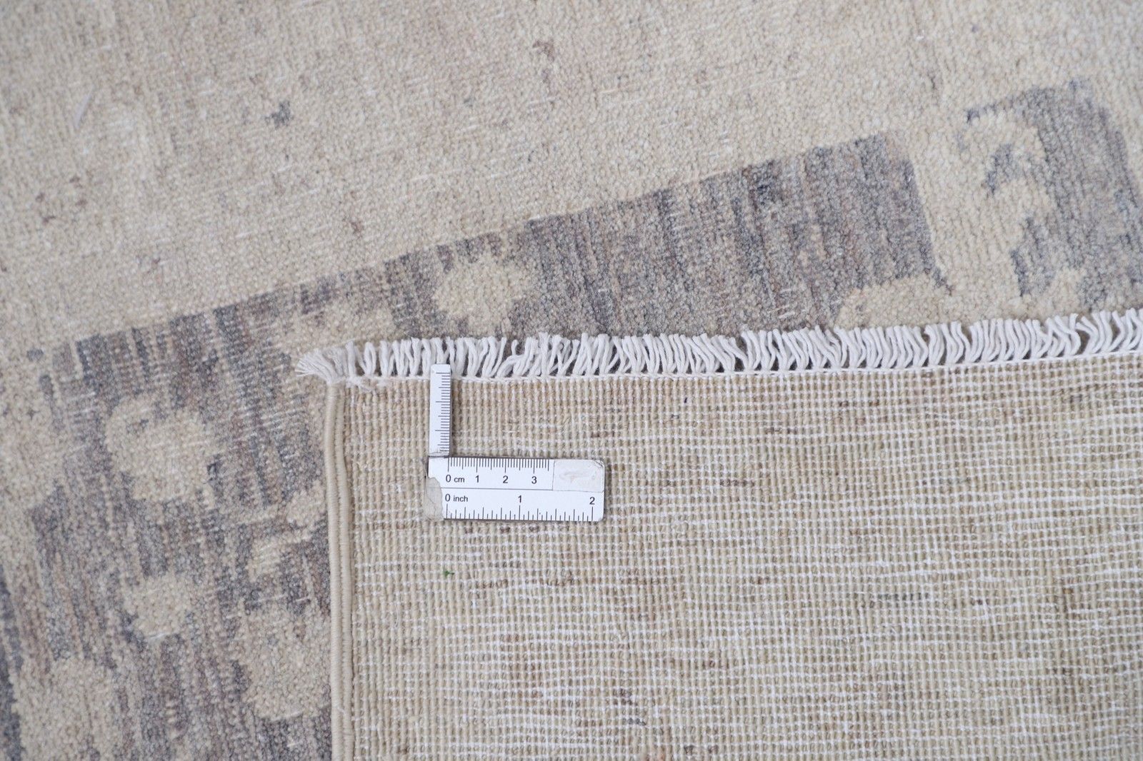 2,6x4 Ft Traditioneel Oushak Vloerkleed. Handgeknoopt Vloerkleed in Gedempte Tinten. 100% Wol photo 498.0