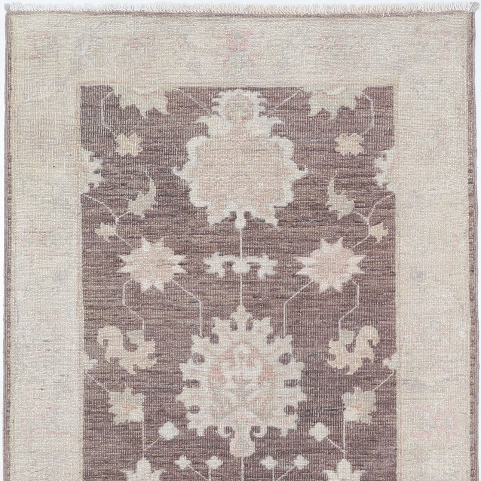 2.6x8 Ft Floral Hallway Runner. Kitchen Runner Rug. Handknotted Corridor Rug photo vinterior