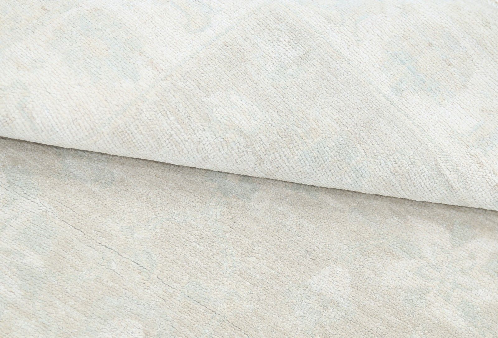 Tapis d'appoint turc traditionnel fait main en laine, tons beige doux, 0,9 x 1,5 m photo Textiles