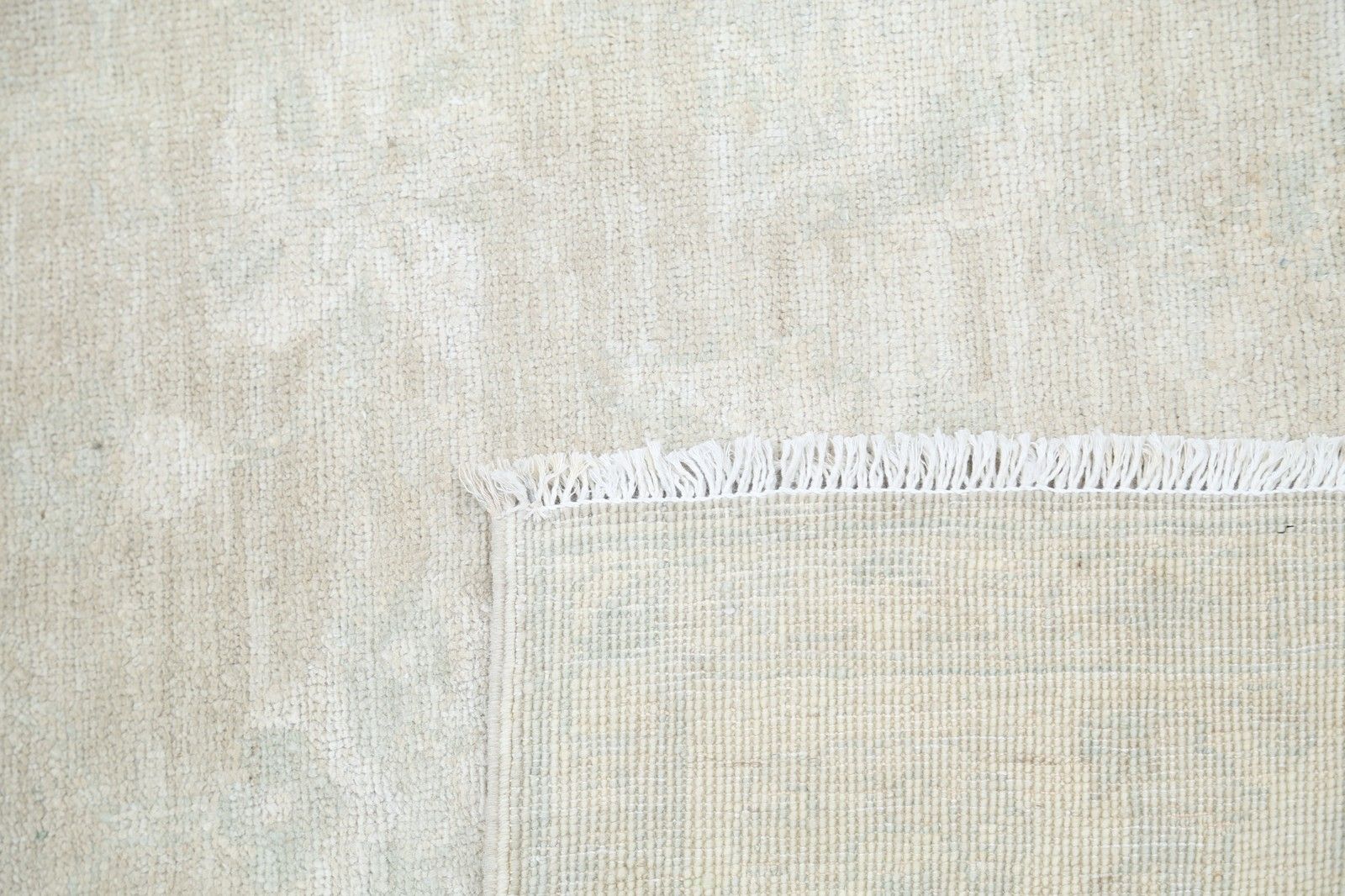 Tapis d'appoint turc traditionnel fait main en laine, tons beige doux, 0,9 x 1,5 m photo 713.0