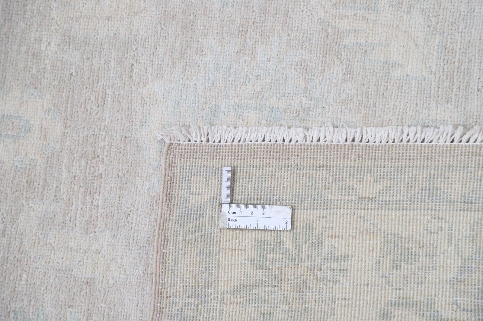 3x4.8 Ft Hand Knotted Beige, Light Blue Wool Area Rug With Floral Motif photo 732.0