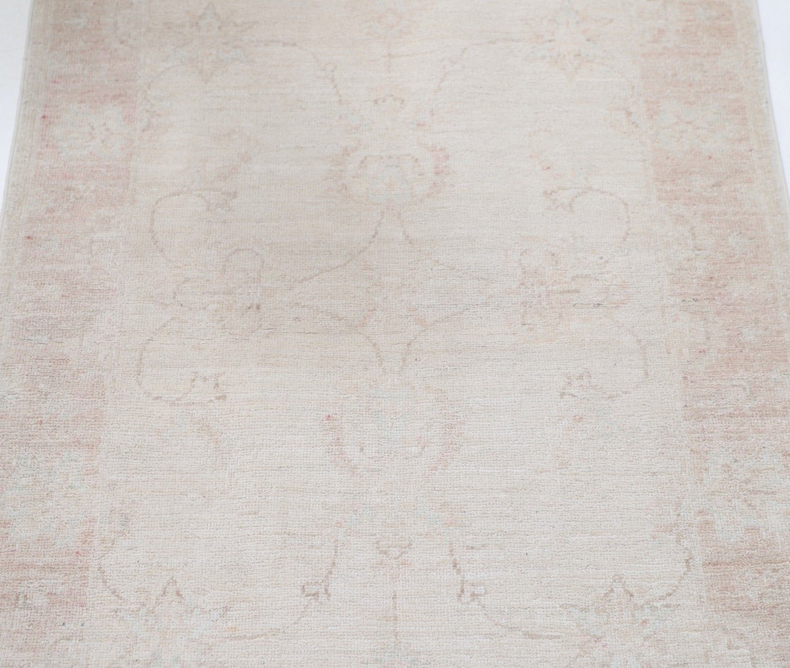 2.6x3.8 Ft Traditional Beige Oushak Rug. Hand Knotted Accent Rug For Home Decor photo for sale