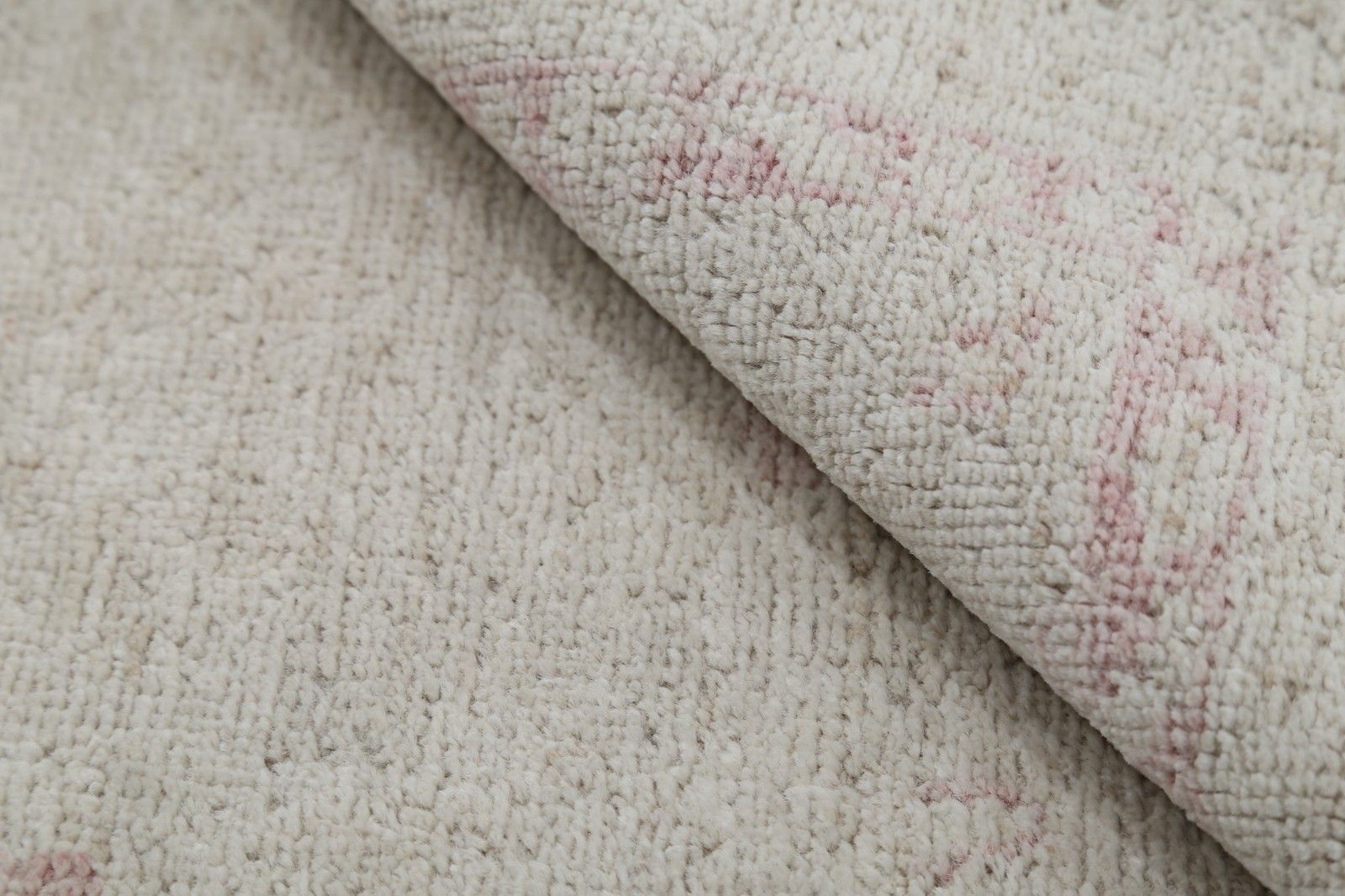 Tapis d'appoint traditionnel noué à la main en laine beige, 0,79 x 1,17 m, pour chambre et entrée photo 498.0