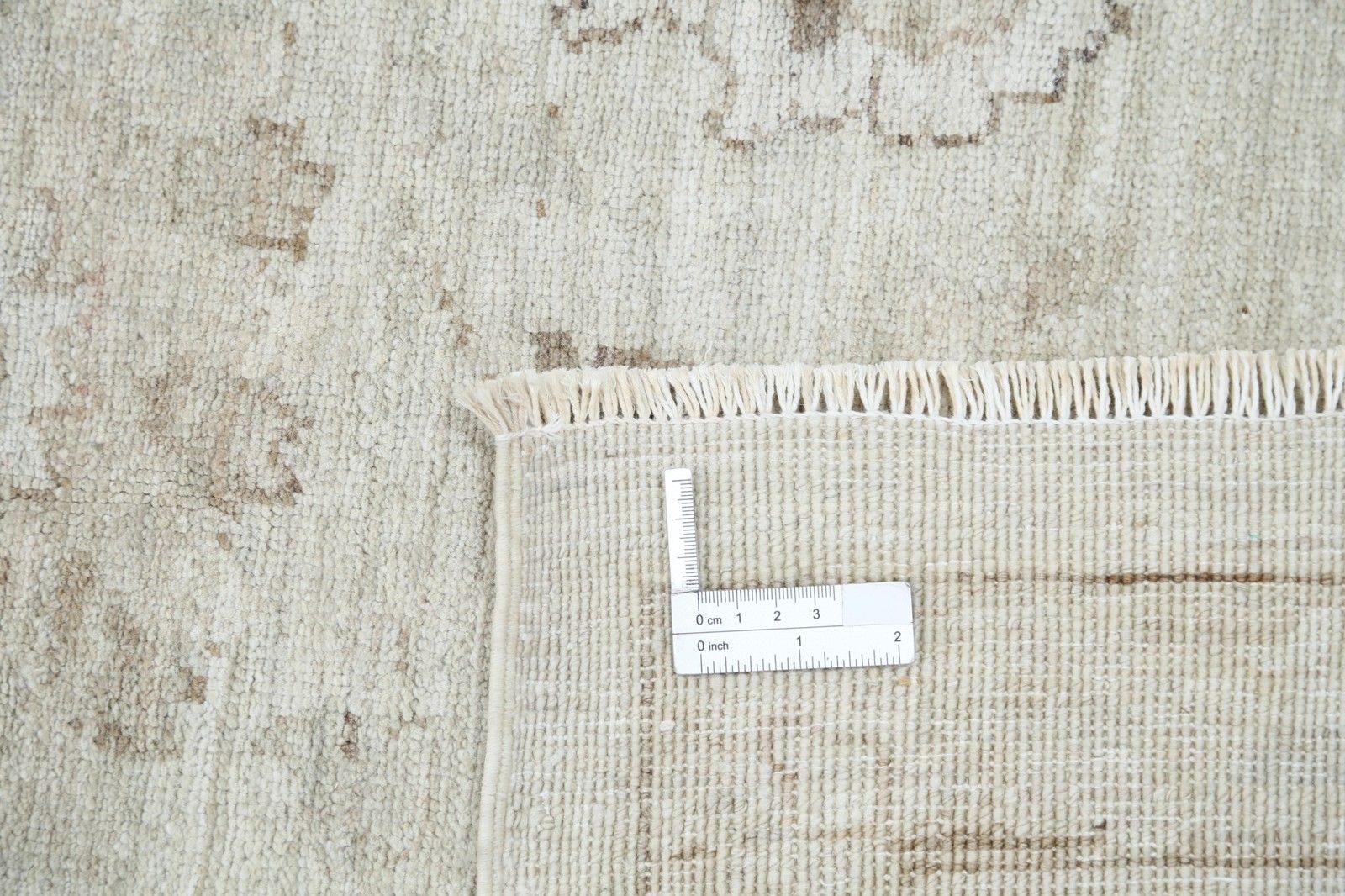 9x11.7 Ft Hand Knotted Large Area Rug For Living Room. Beige Wool Carpet photo buy