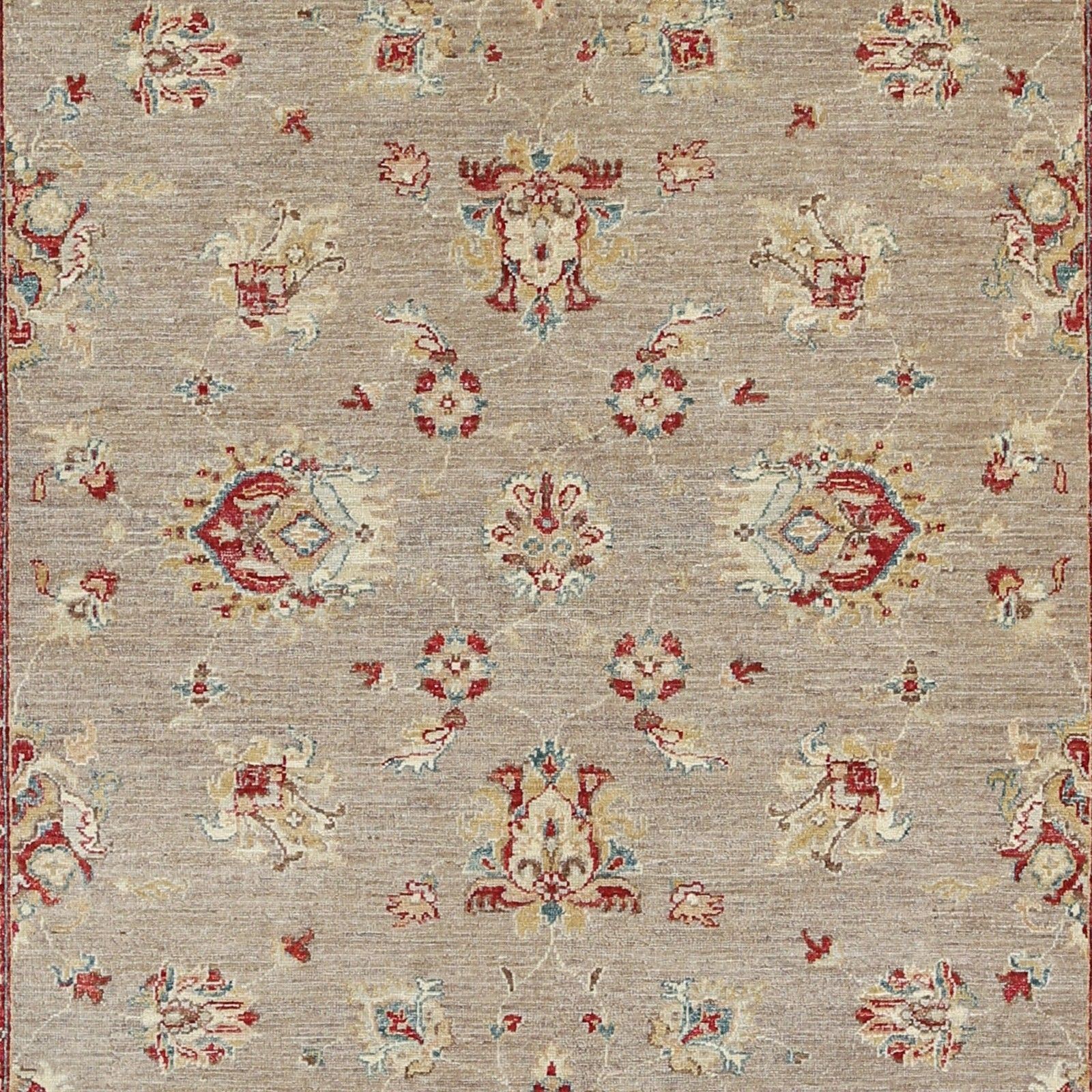 5.7x7.7 Ft  Hand Knotted Floral Oushak Wool Area Rug For Living Room Decor photo vinterior