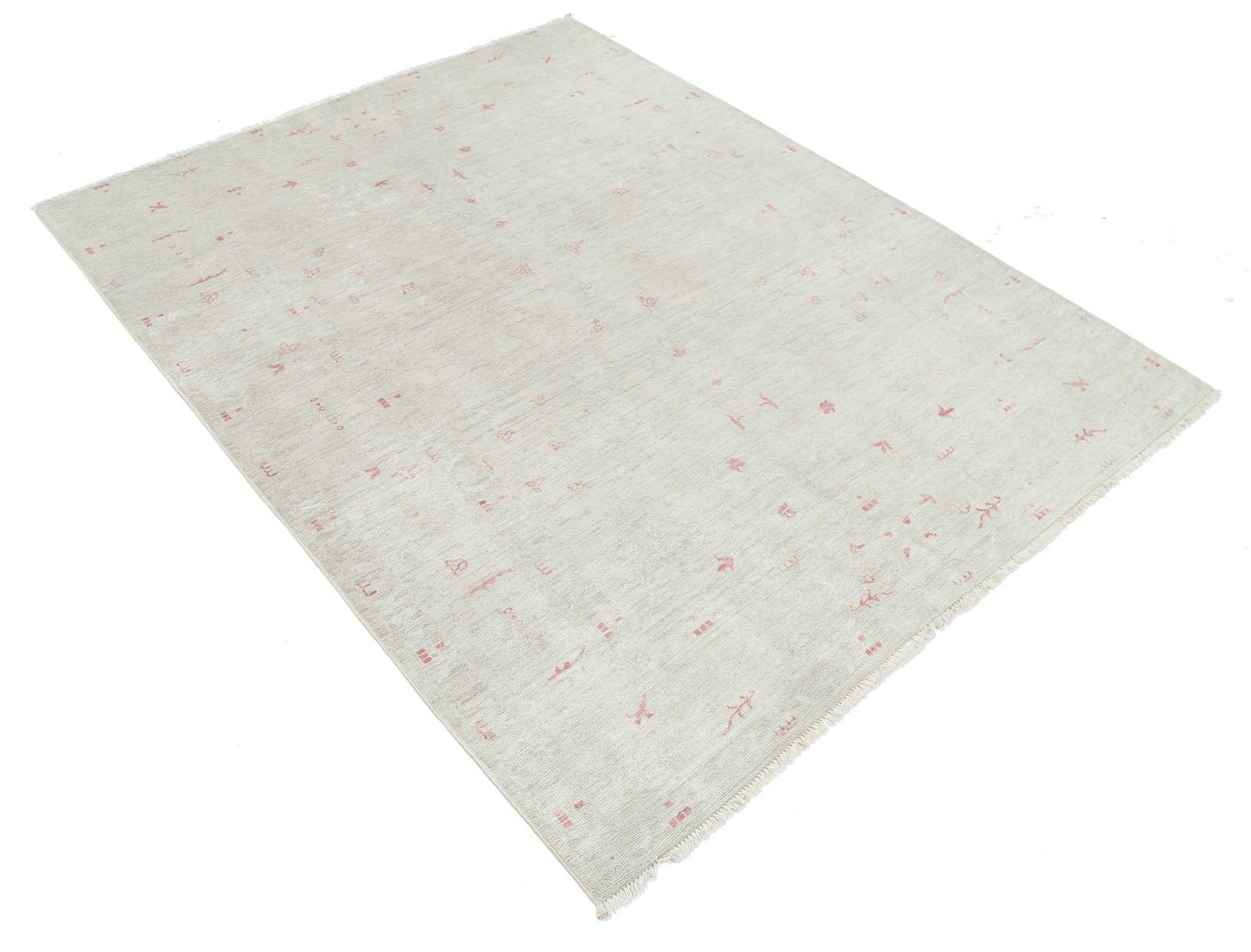 Tapis turc traditionnel beige, noué à la main, 100 % laine, 1,45 x 1,88 m photo furniture