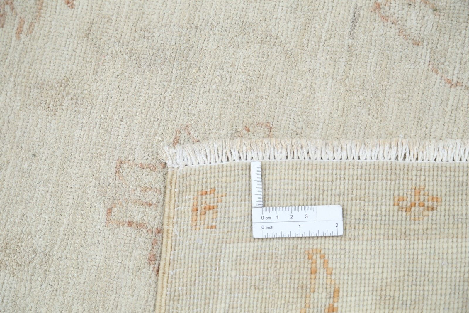 2.6x4 Ft Handknotted Beige Wool Oushak Rug With Rug With All Over Floral Design photo buy