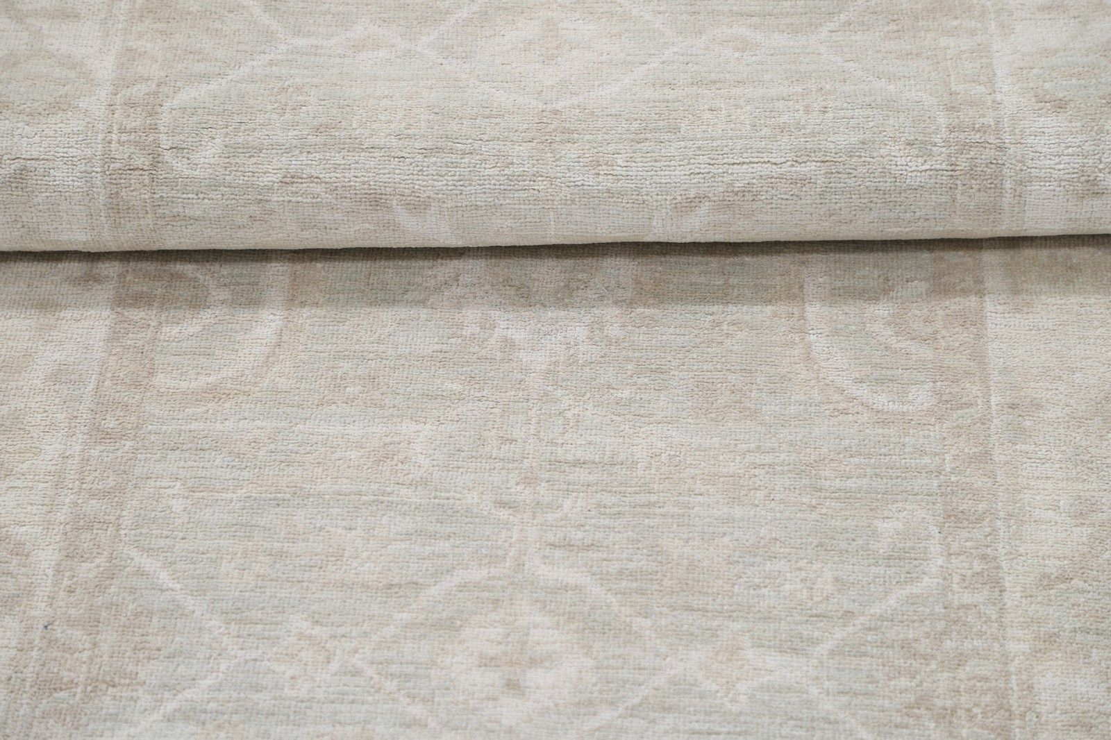 Tapis de couloir noué à la main 0,82 x 2,29 m pour cuisine et couloir. Tapis de couloir beige photo Textiles