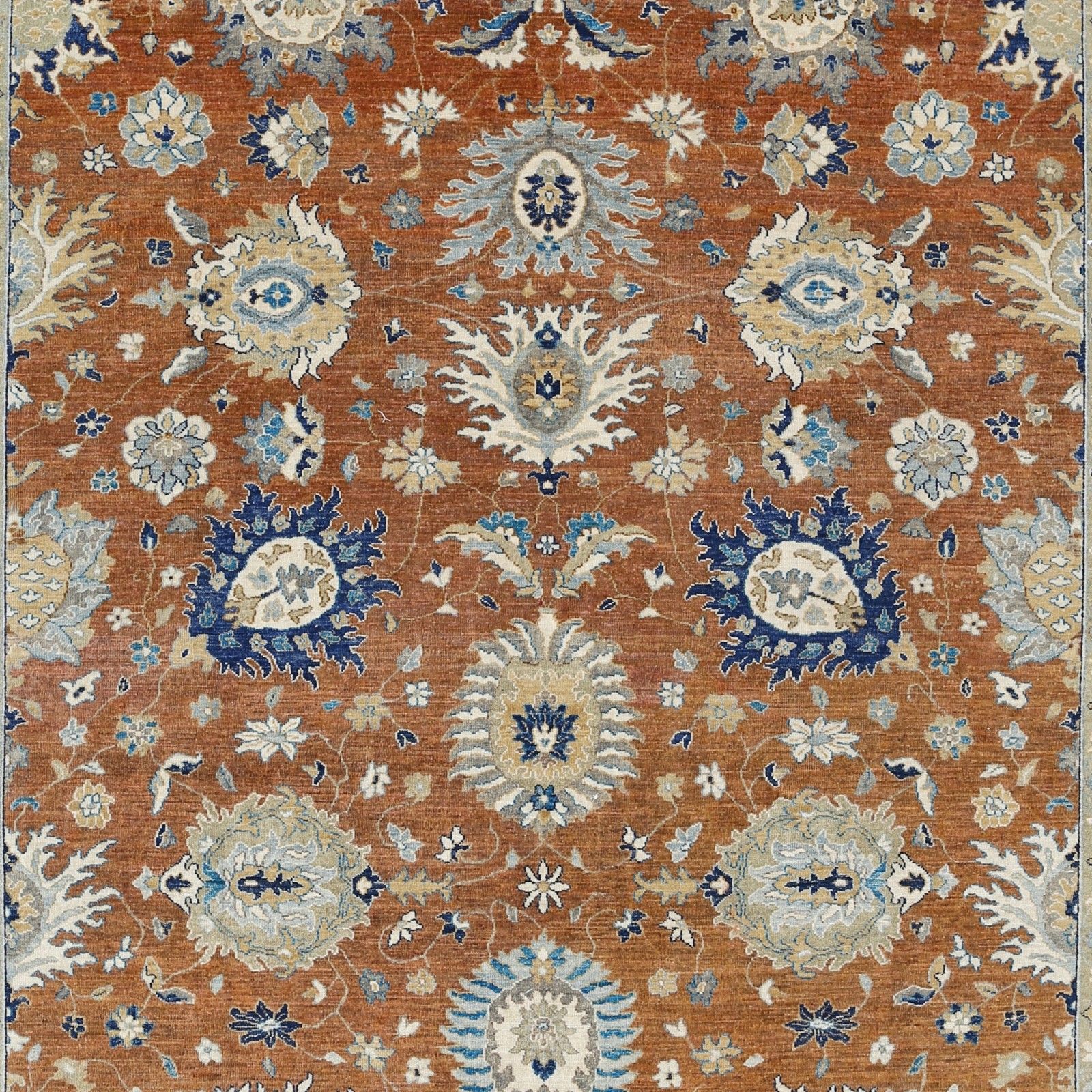 8.7x11.5 Ft Handmade Large Area Rug For Living Room Decor. Floral Design Carpet photo buy