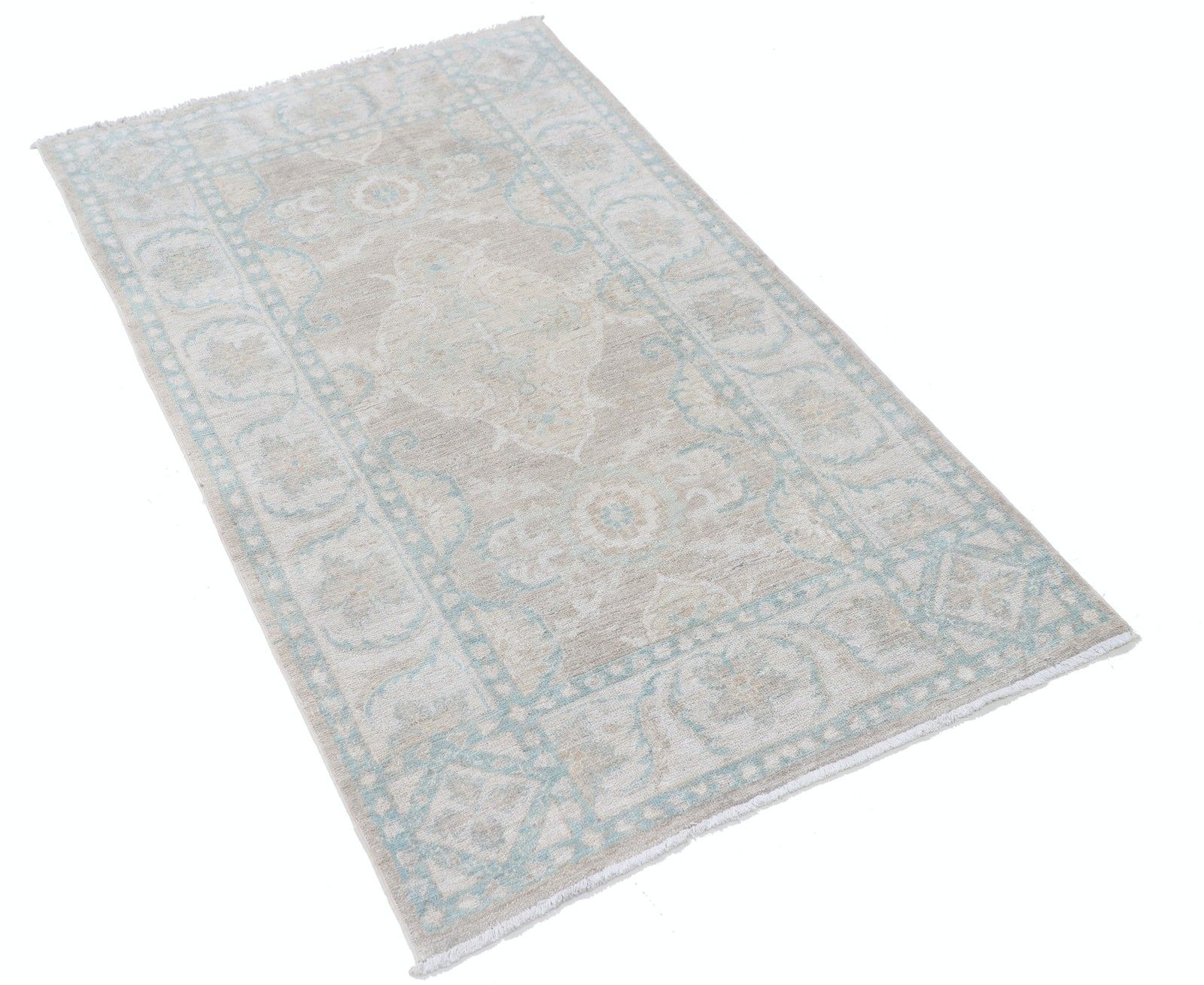 Tapis d'accent turc noué à la main en laine, 90 x 150 cm photo furniture