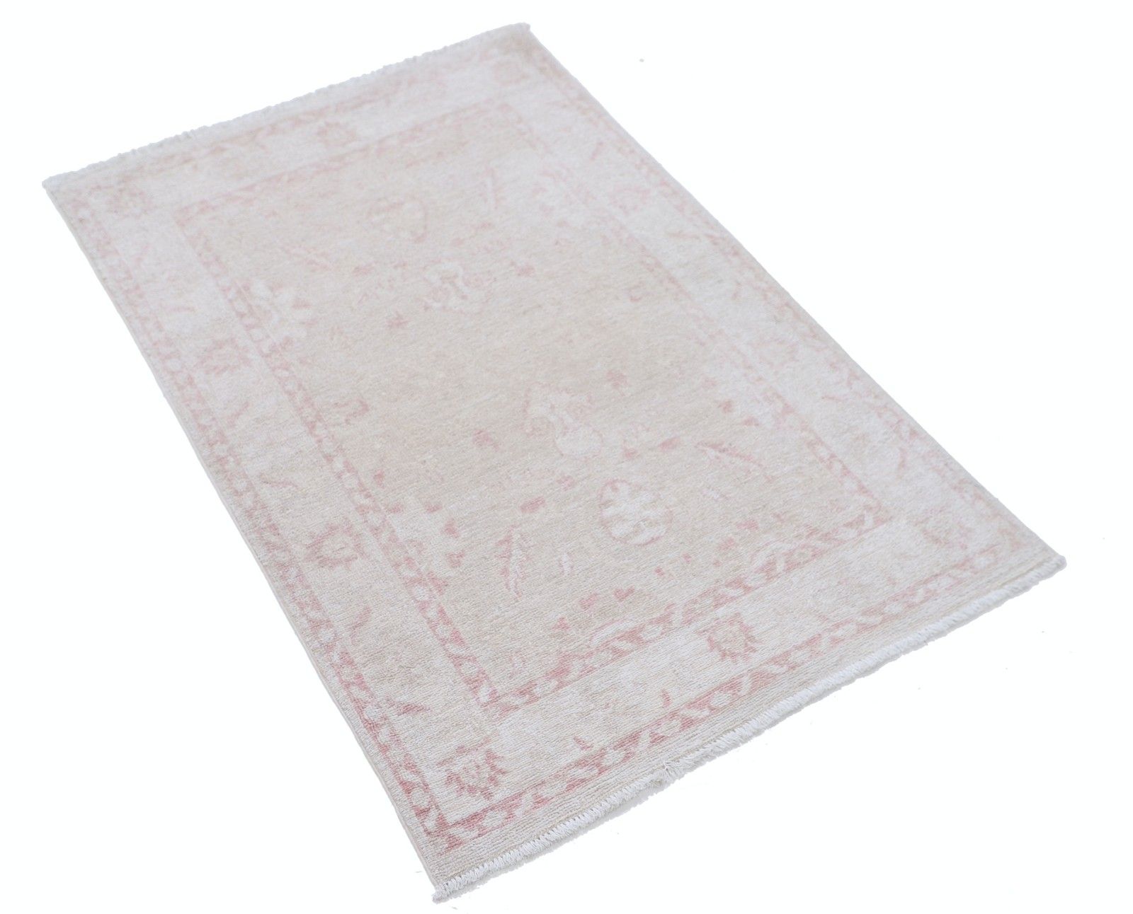 Tapis noué à la main beige 77 x 117 cm, pour chambre et entrée photo furniture