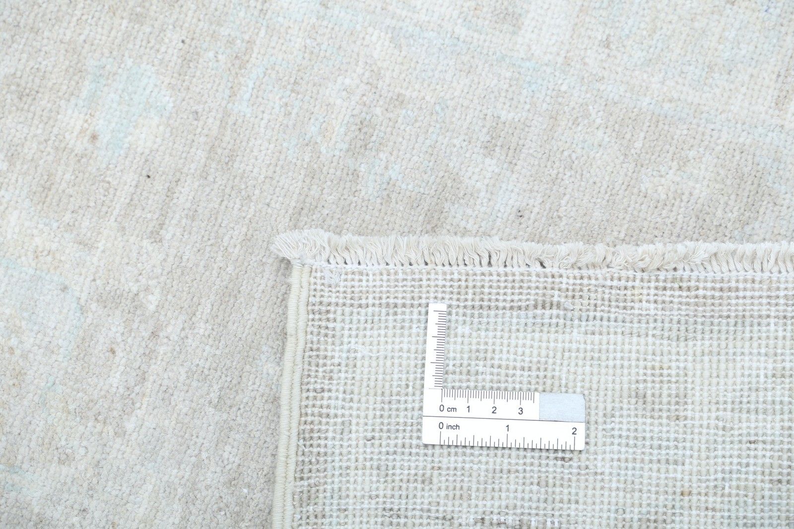 2,2x3,2 ft handgeknoopt vloerkleed met bloemmotief, Oushak, in zachte tinten. 100% wol photo buy