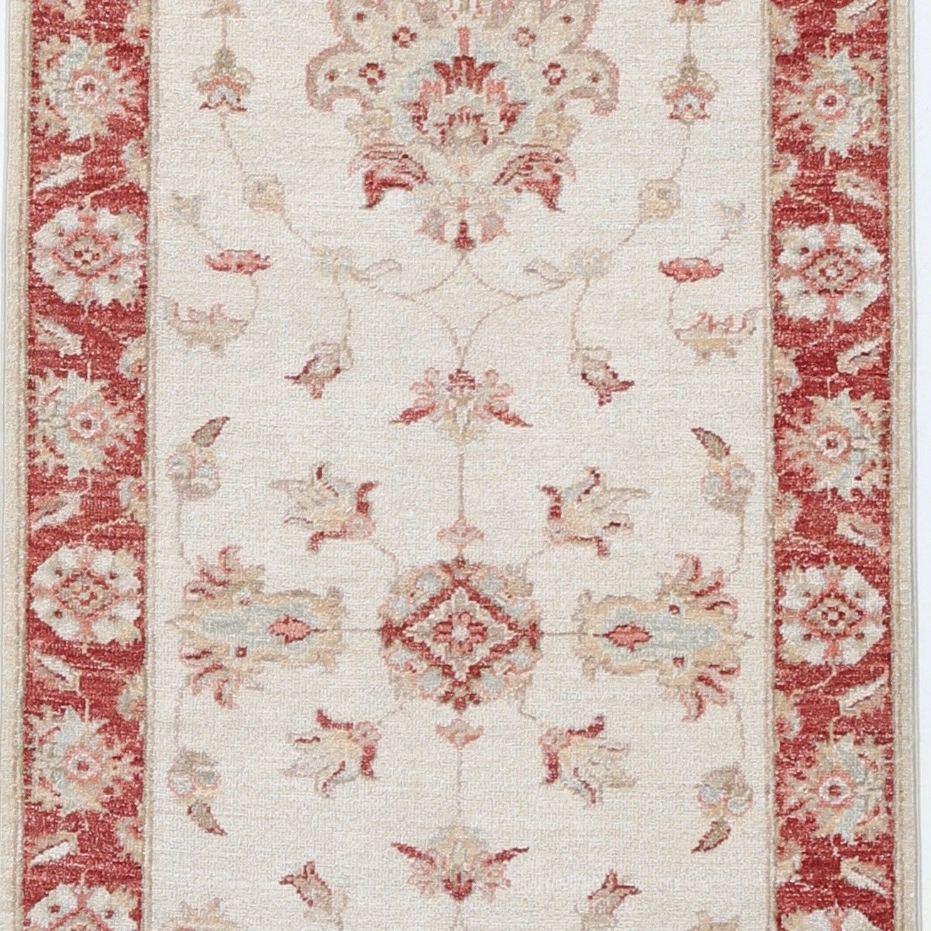 Tapis de couloir fleuri 0,77 x 2,44 m, tapis de cuisine beige, tapis de corridor fait main photo buy