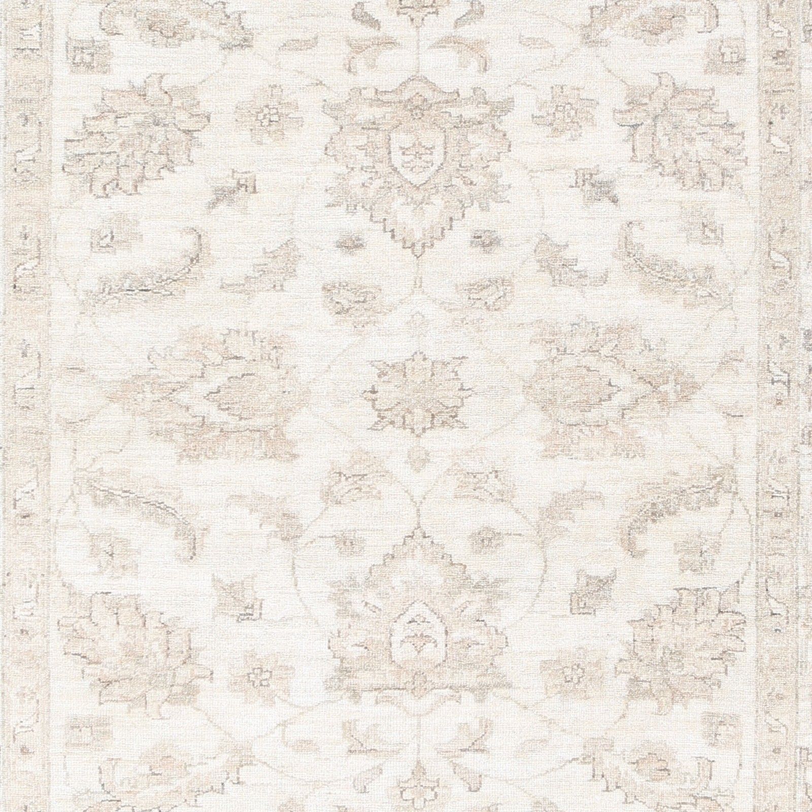 4.2x5.6 Ft Hand Knotted Beige Turkish Accent Rug With Floral Design. 100% Wool photo buy