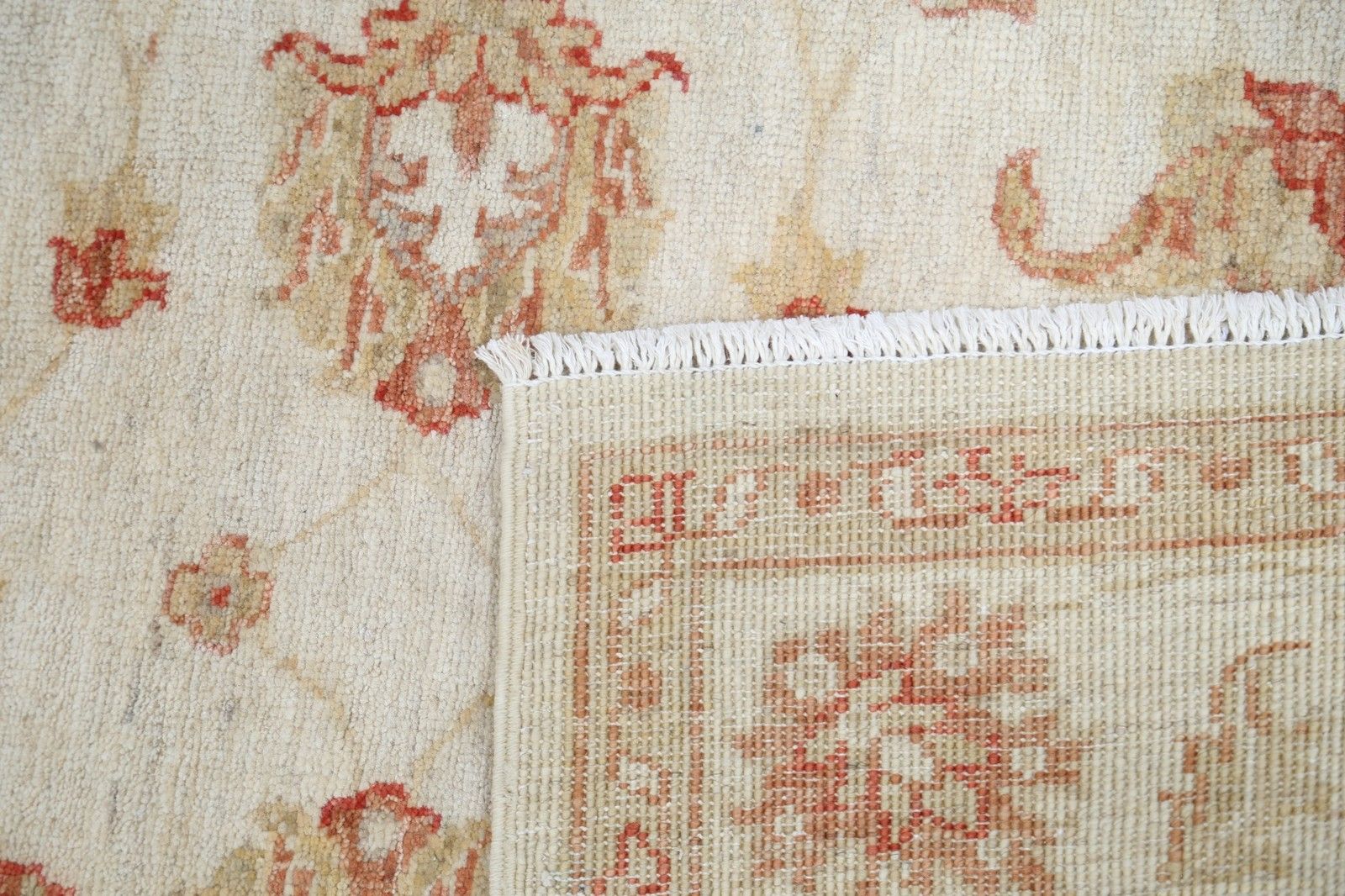 Tapis d'appoint turc noué à la main 3 x 3,7 pi, laine, pour entrée. Tapis de chevet beige photo 517.0