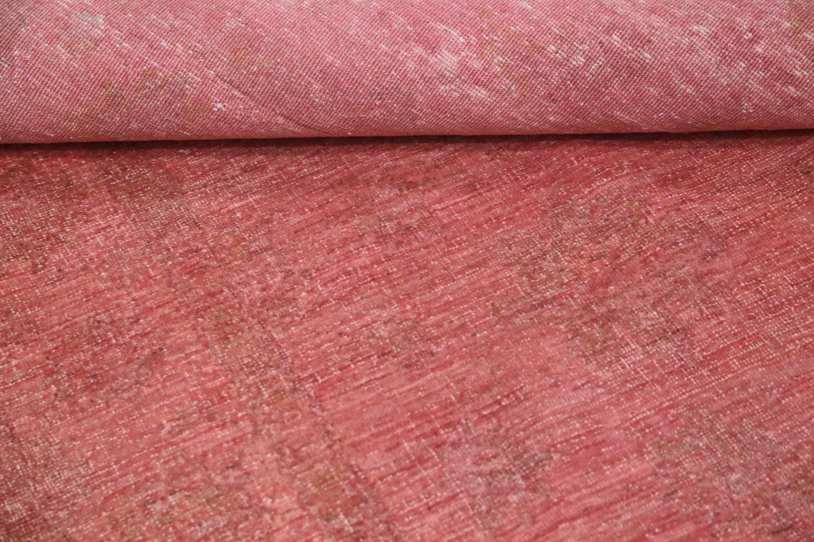 5.8x8.4 Ft Hand Knotted Wool Area Rug For Living Room. Pink Rug For Bedroom photo 2354.0