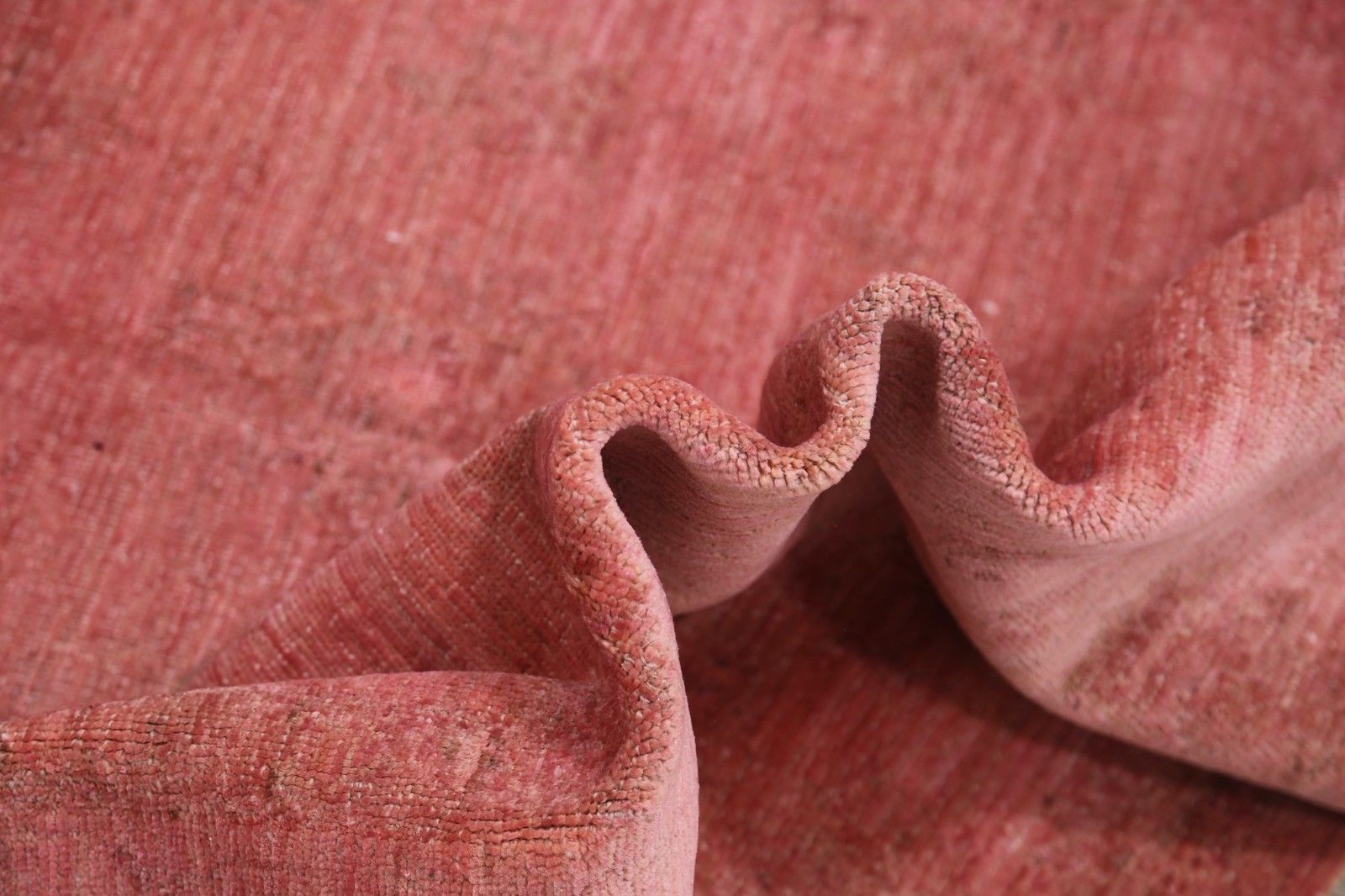5.8x8.4 Ft Hand Knotted Wool Area Rug For Living Room. Pink Rug For Bedroom photo vinterior