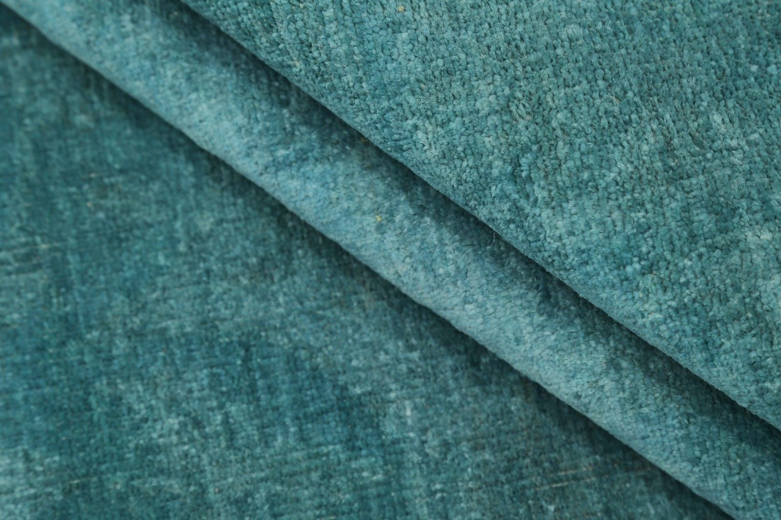 Tapis noué main bleu sarcelle 7 x 10,7 pi. Tapis turc à médaillon floral photo Textiles