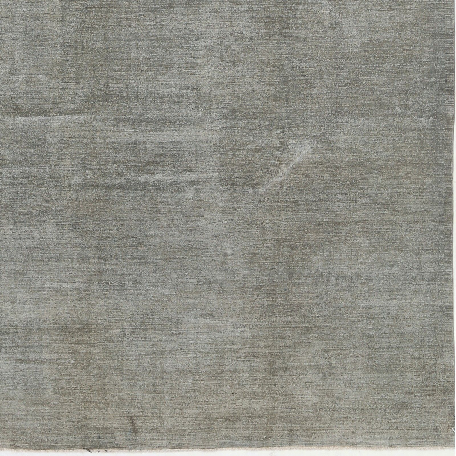 267 x 356 cm Handgeknoopt Saliegroen Wollen Vloerkleed. Minimalistisch Tapijt photo buy