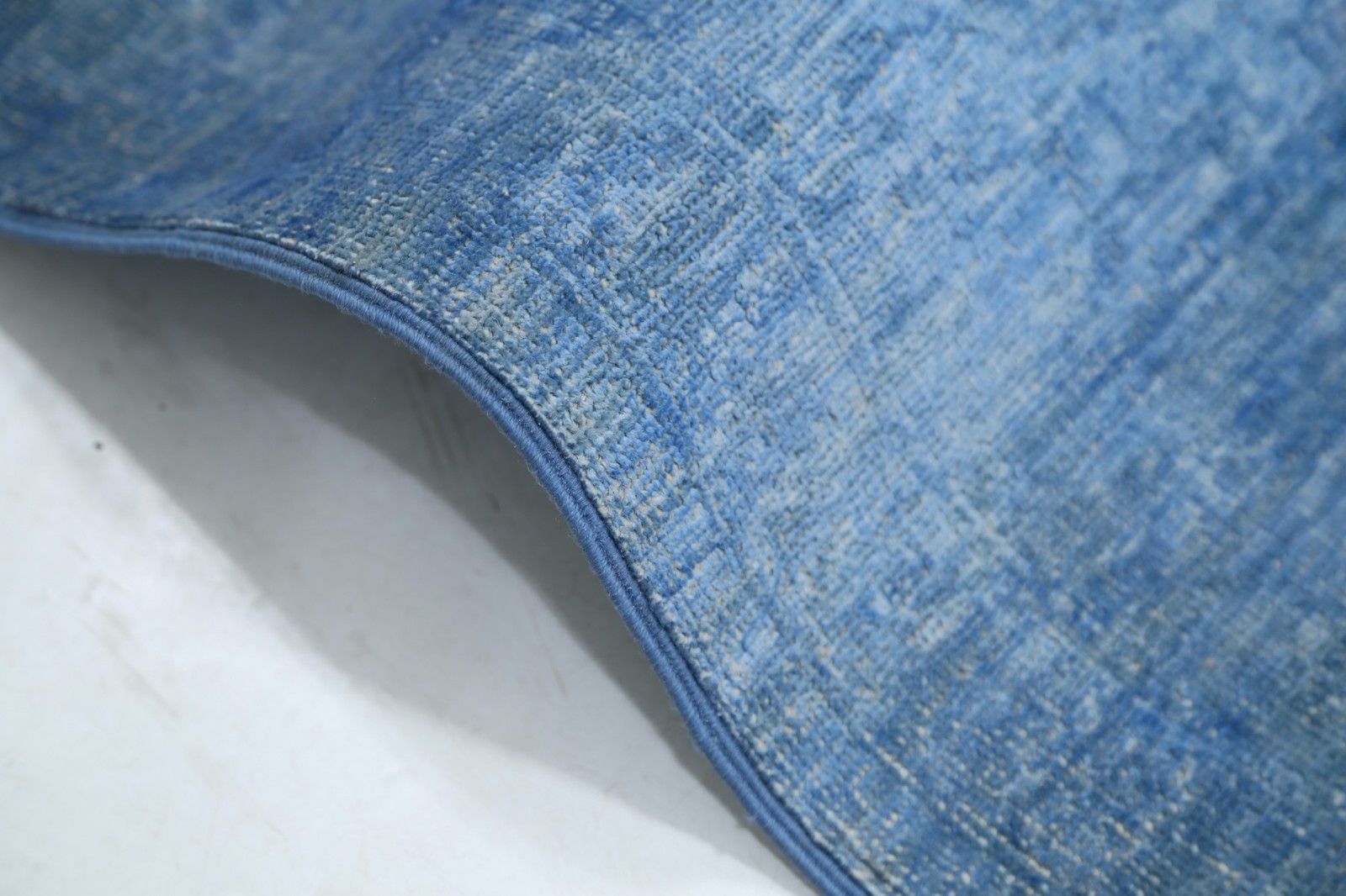 9x12.2 Ft Handknotted Turkish Wool Large Area Rug. Blue Living Room Carpet photo Textiles