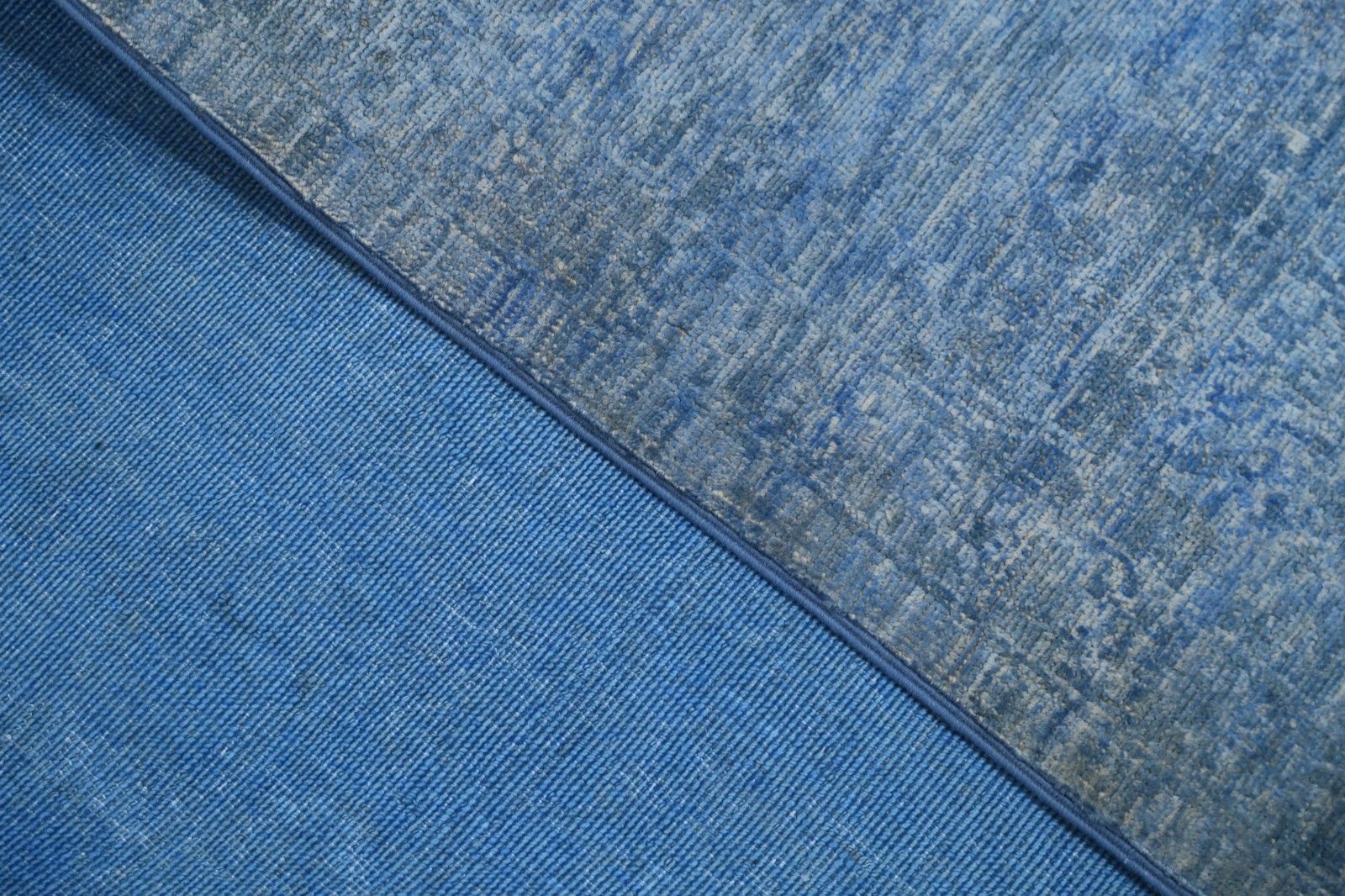 9x12.2 Ft Handknotted Turkish Wool Large Area Rug. Blue Living Room Carpet photo buy