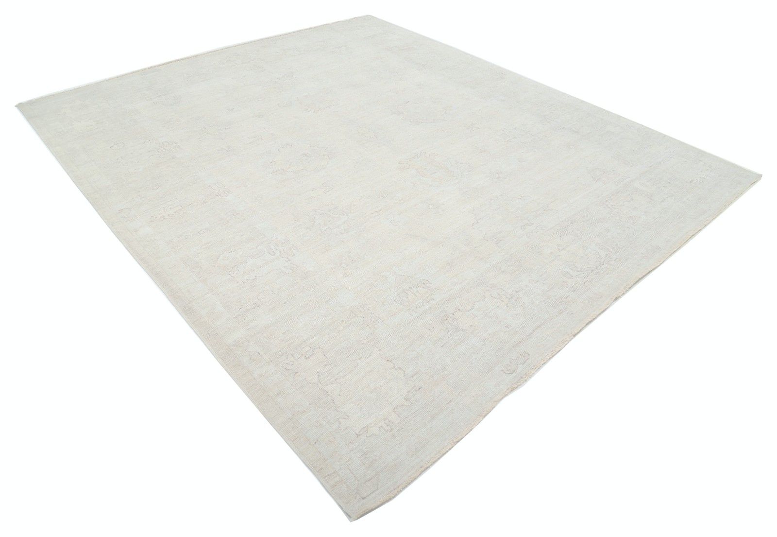 Grand tapis en laine noué à la main, 257 x 300 cm, traditionnel beige photo furniture