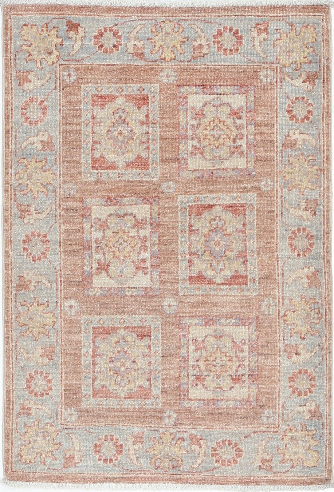 Tapis d'appoint turc noué à la main en laine, 67 x 94 cm, pour intérieurs traditionnels