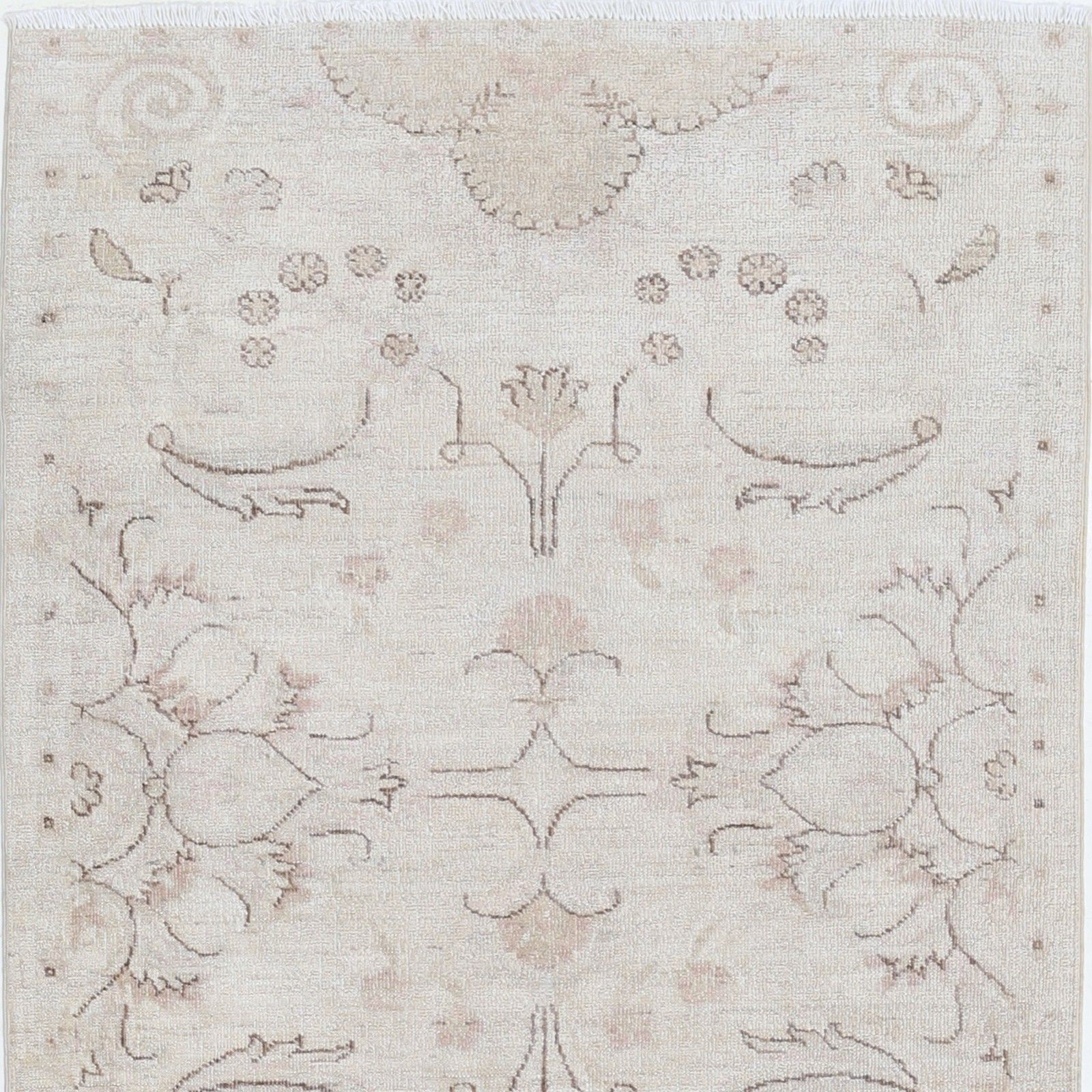 Tapis de couloir beige noué à la main, 0,82 x 1,81 m, pour couloir, corridor et cuisine photo vinterior