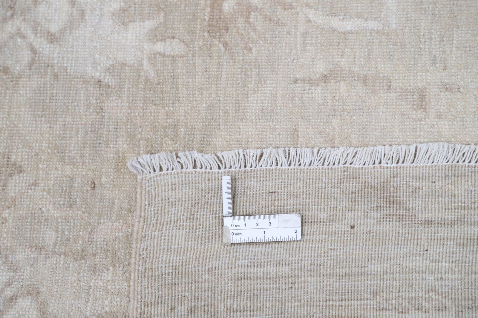Tapis traditionnel noué à la main, beige, 190 x 256 cm, pour salon. 100 % laine photo vinterior