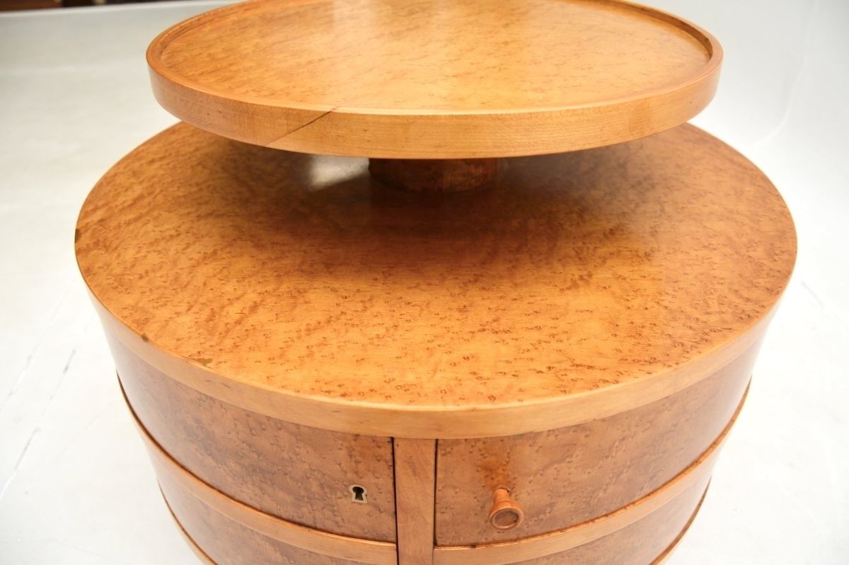 photo furniture Art Deco Birds Eye Maple And Rosewood Occasional Table