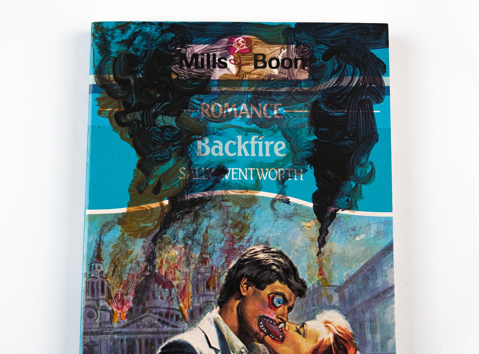 Art Jake Chapman 'Mills & Doom' Unique Hand Painted & Signed Rectified Novel, 2023 photo