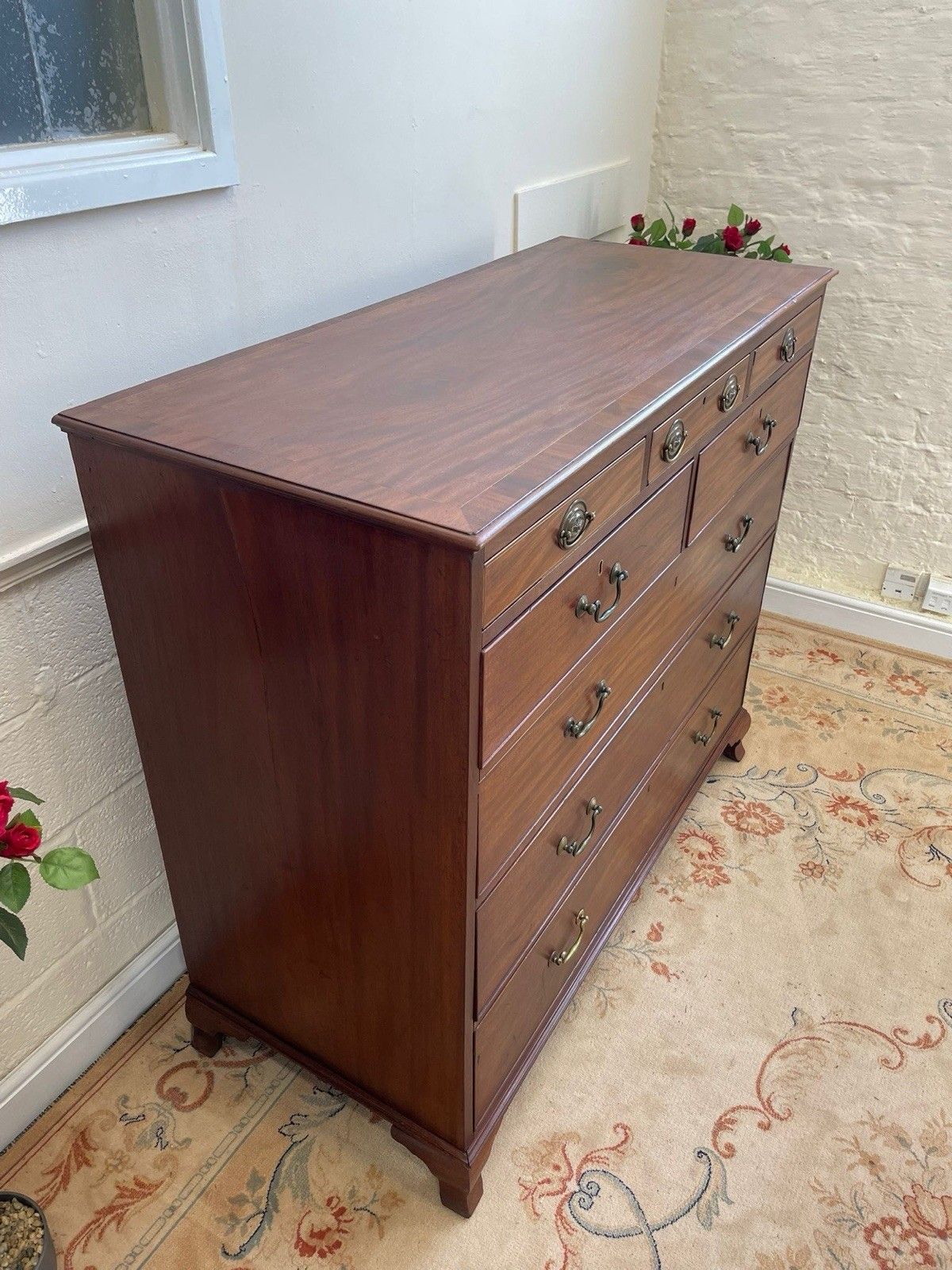 George III Mahogany Chest Of 8 Drawers photo for sale