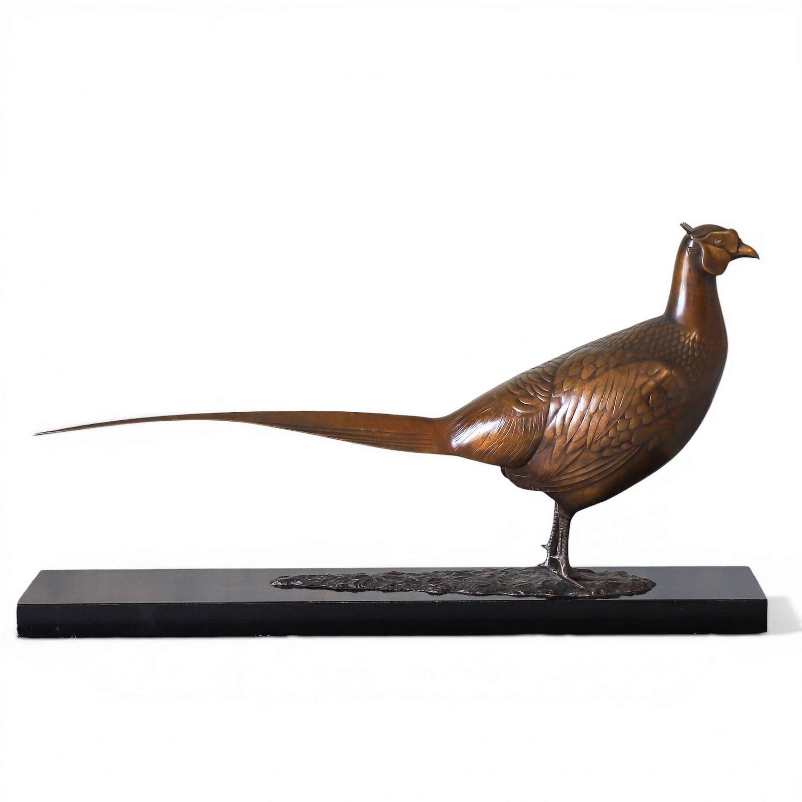 Bronze Pheasant Sculpture By David Norris Frss, Limited Edition 1/9, Lost‑Wax Cast