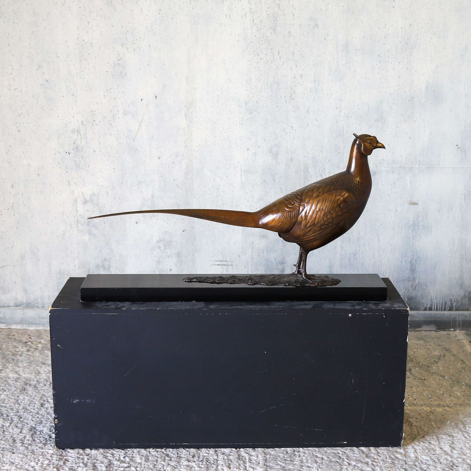 Bronze Pheasant Sculpture By David Norris Frss, Limited Edition 1/9, Lost‑Wax Cast photo for sale