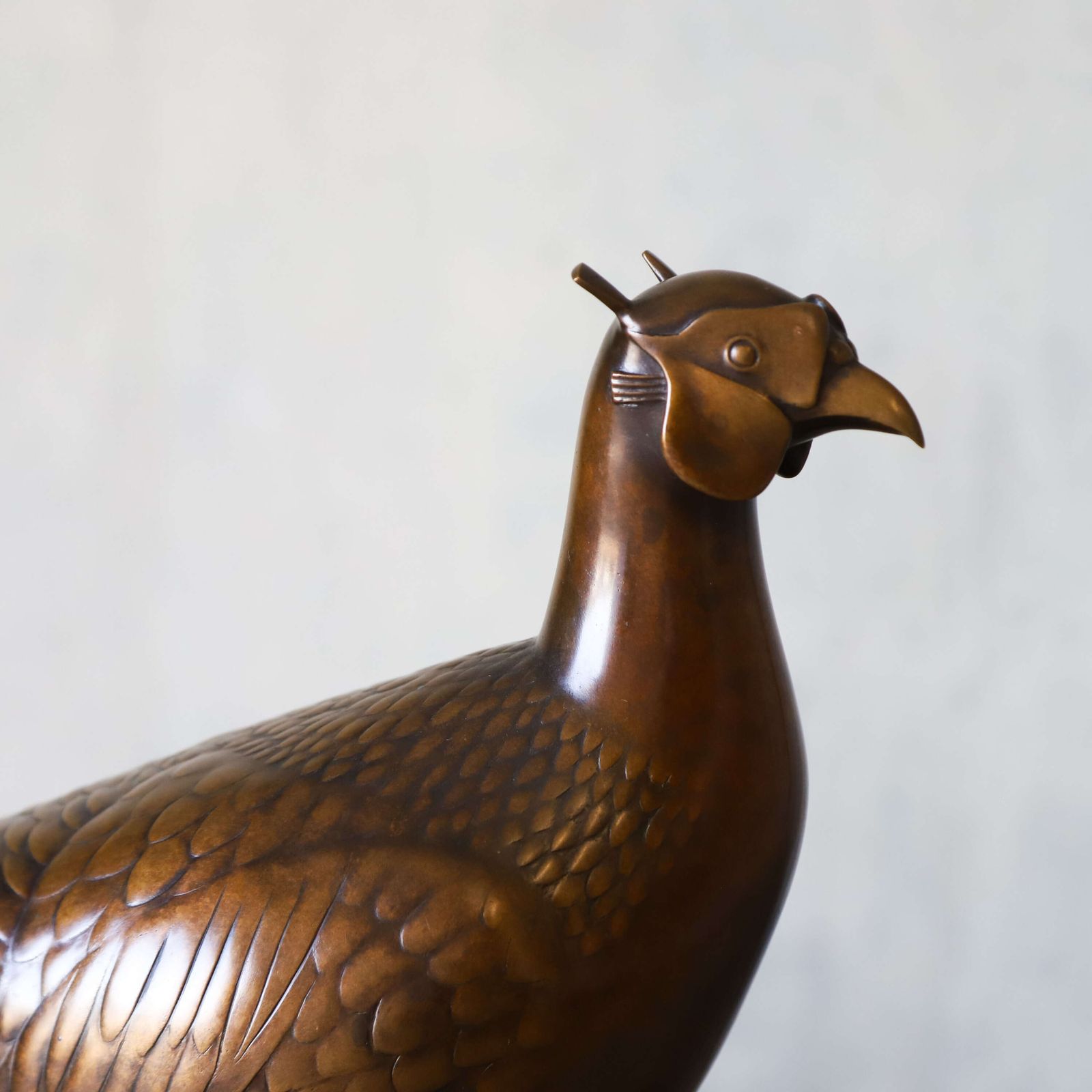 Bronze Pheasant Sculpture By David Norris Frss, Limited Edition 1/9, Lost‑Wax Cast photo Art