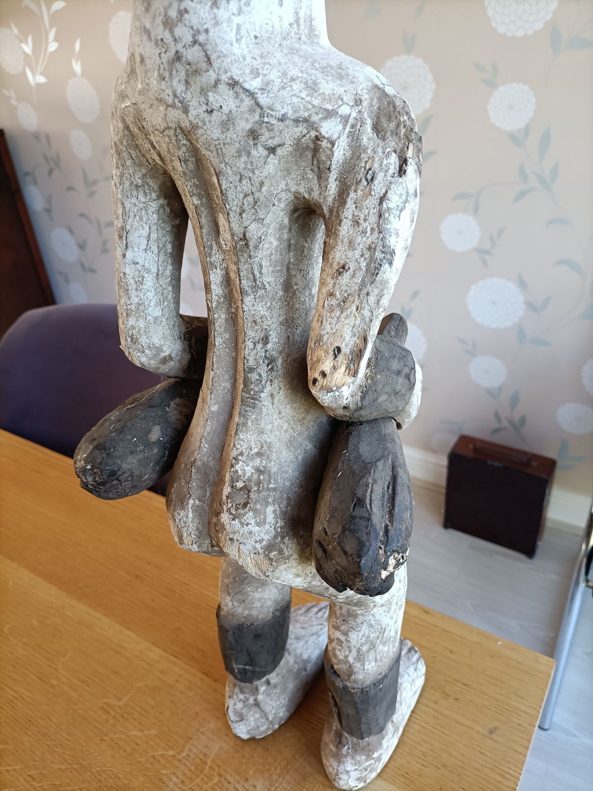 Igbo Alusi Carved Wood Shrine Figure ., 1940s photo buy