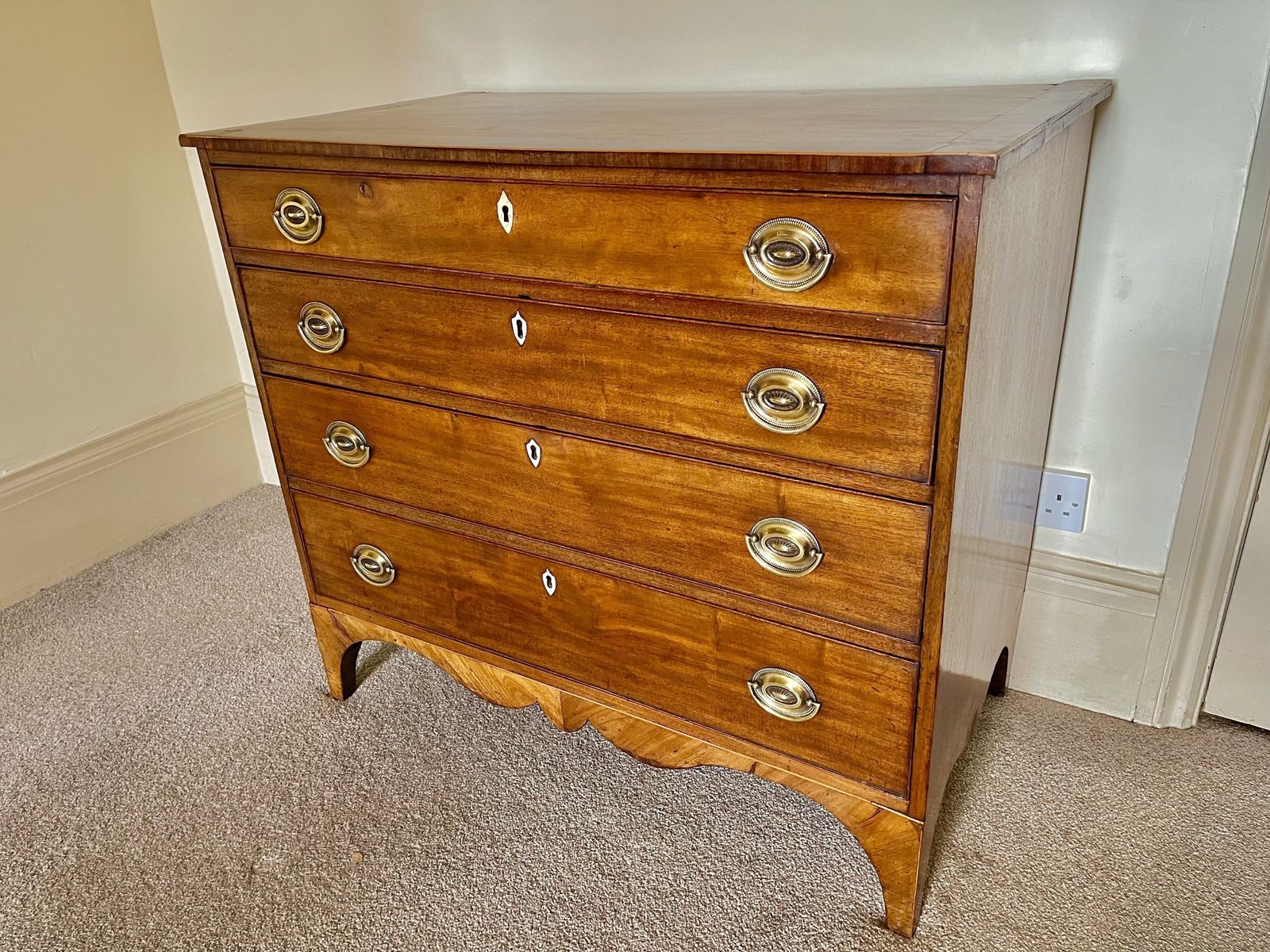 George Ill Mahogany Chest Of Drawers