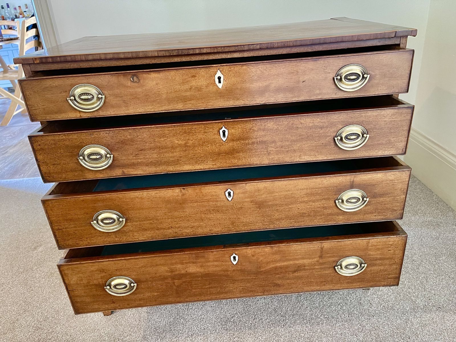 George Ill Mahogany Chest Of Drawers photo Furniture