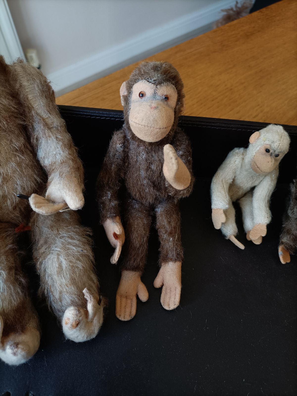 Collection Of 4 Articulated  Mohair Monkeys photo 200.0