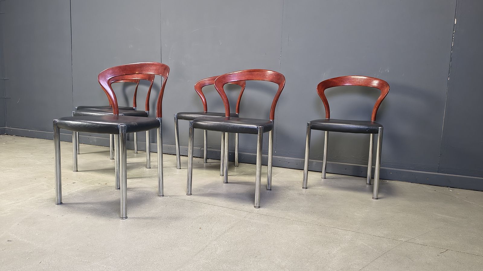 Vintage Lotus Chairs By Hartmut Lohmeyer For Kusch & Co., 1970s, Set Of 6 photo vinterior