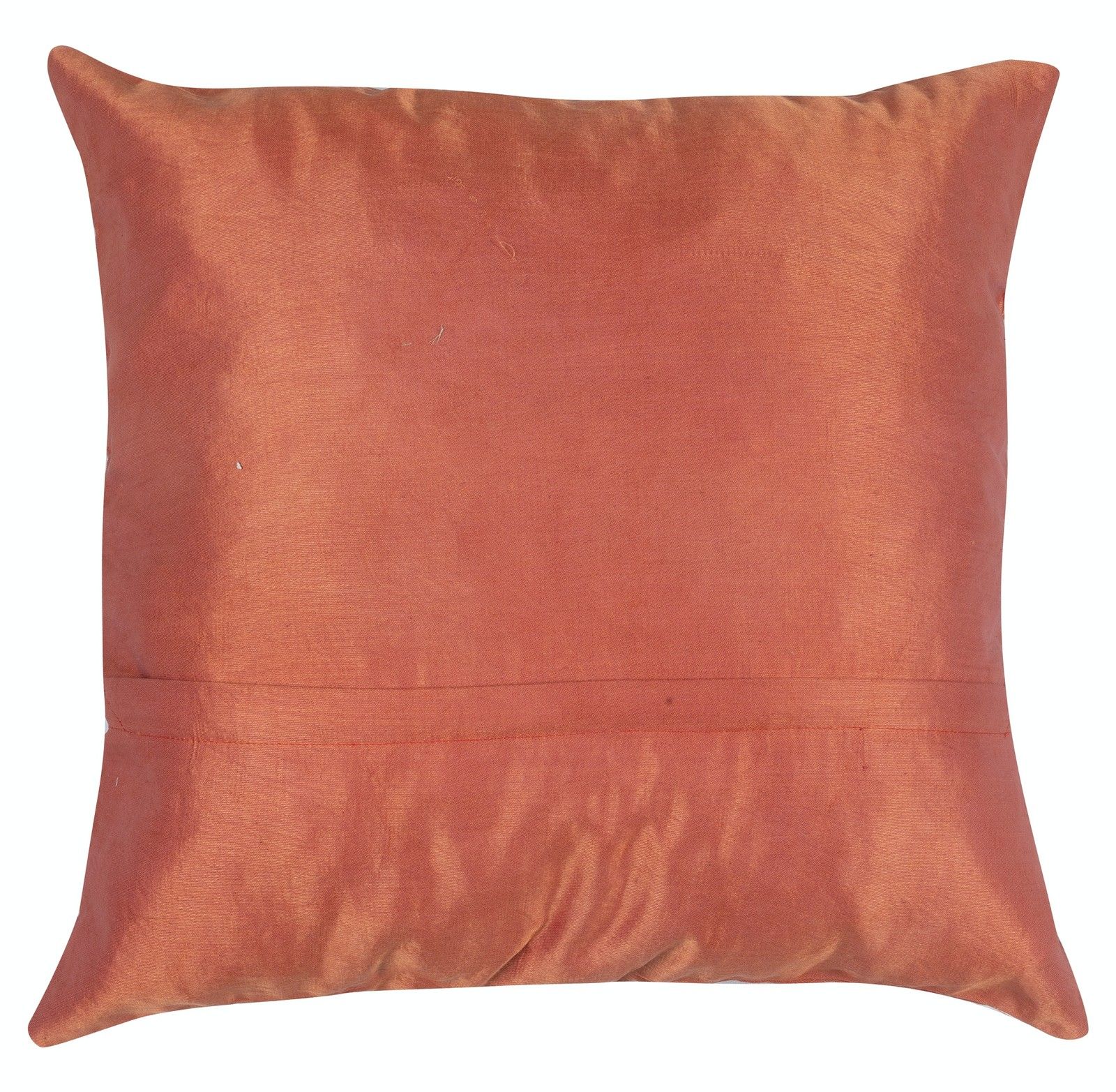 Lot de 2 housses de coussin brodées 100 % soie, 50 x 50 cm - Coussins décoratifs faits main photo vinterior