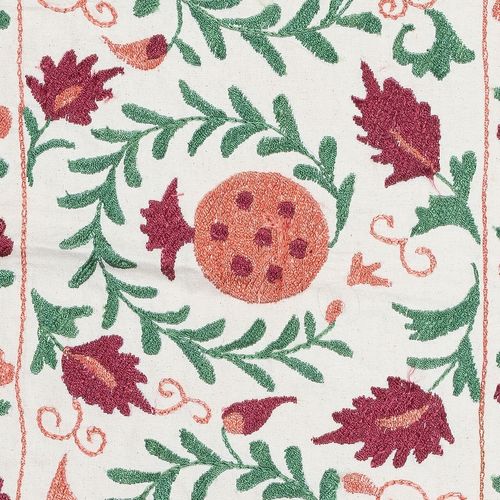 Tenture murale brodée 20 x 36 in. Nappe moderne. Jeté 100 % coton photo 136.0