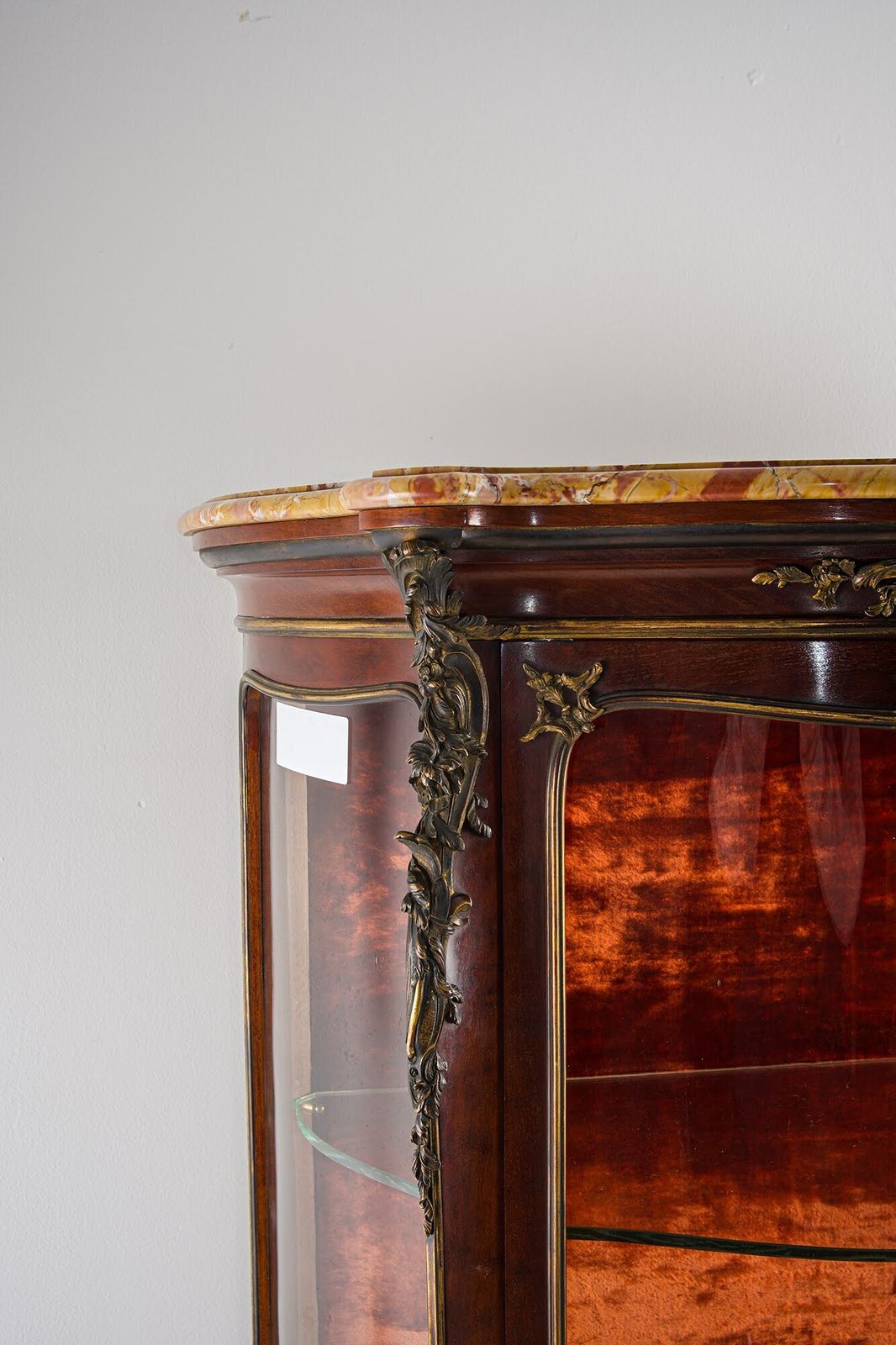 19th Century Vernis Martin Vitrine Cabinet With Marble Top & Ormolu   In The Manner Of François Linke photo vintage