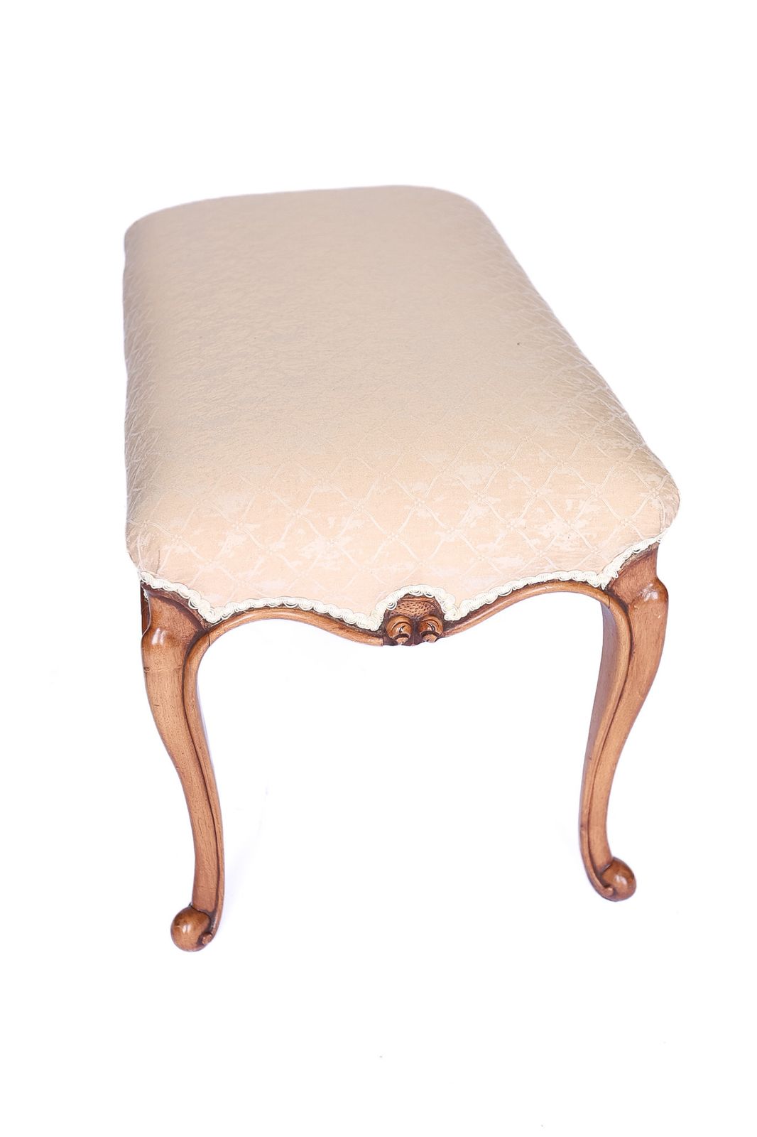 Victorian Walnut & Carved  Window Seat photo furniture