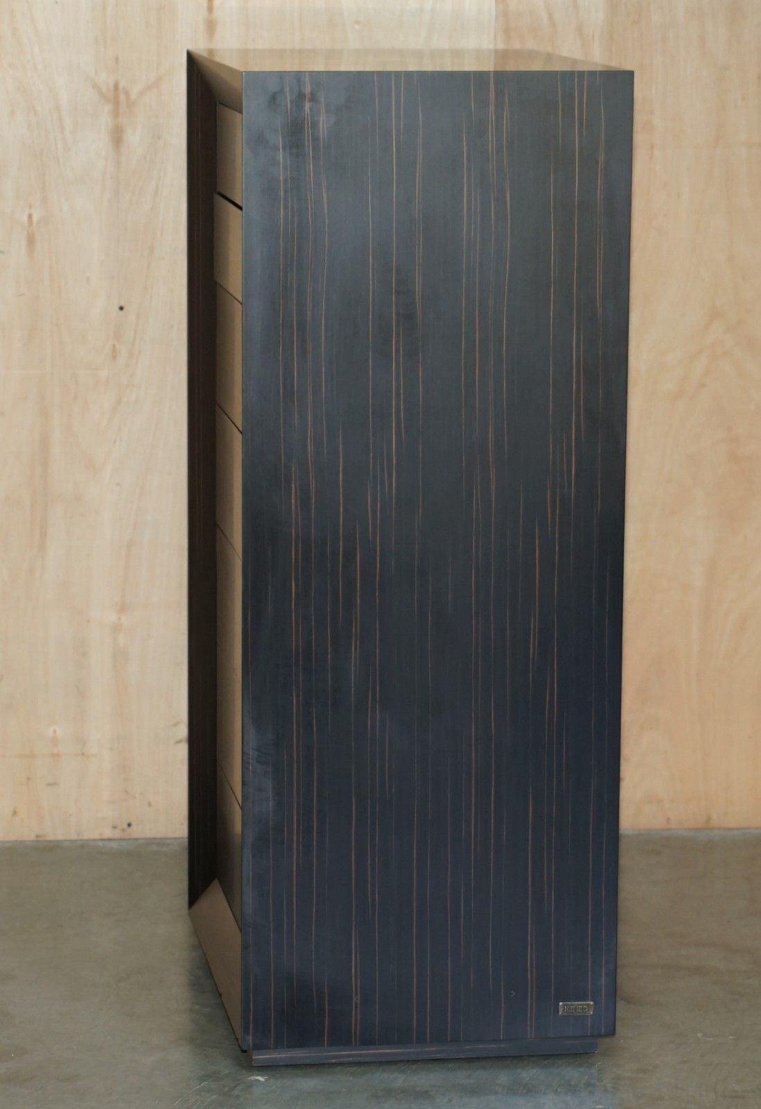 photo for sale Luxury Designer Kenzo Takada Macassar Ebony Tallboy Chest Of Soft Close Drawers