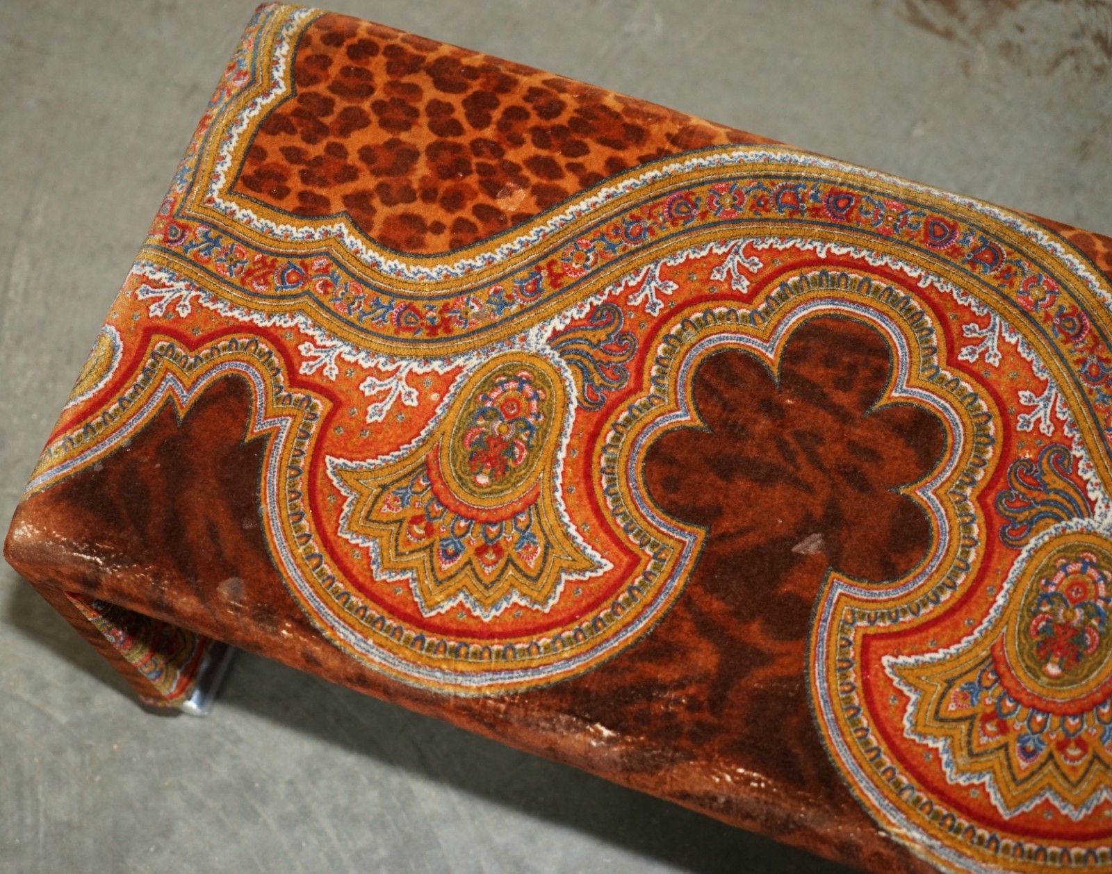 Pair Of Rrp £6,000 Versace Italy 2003 Ilian Rachov Designed Ottoman Footstools photo 495.0