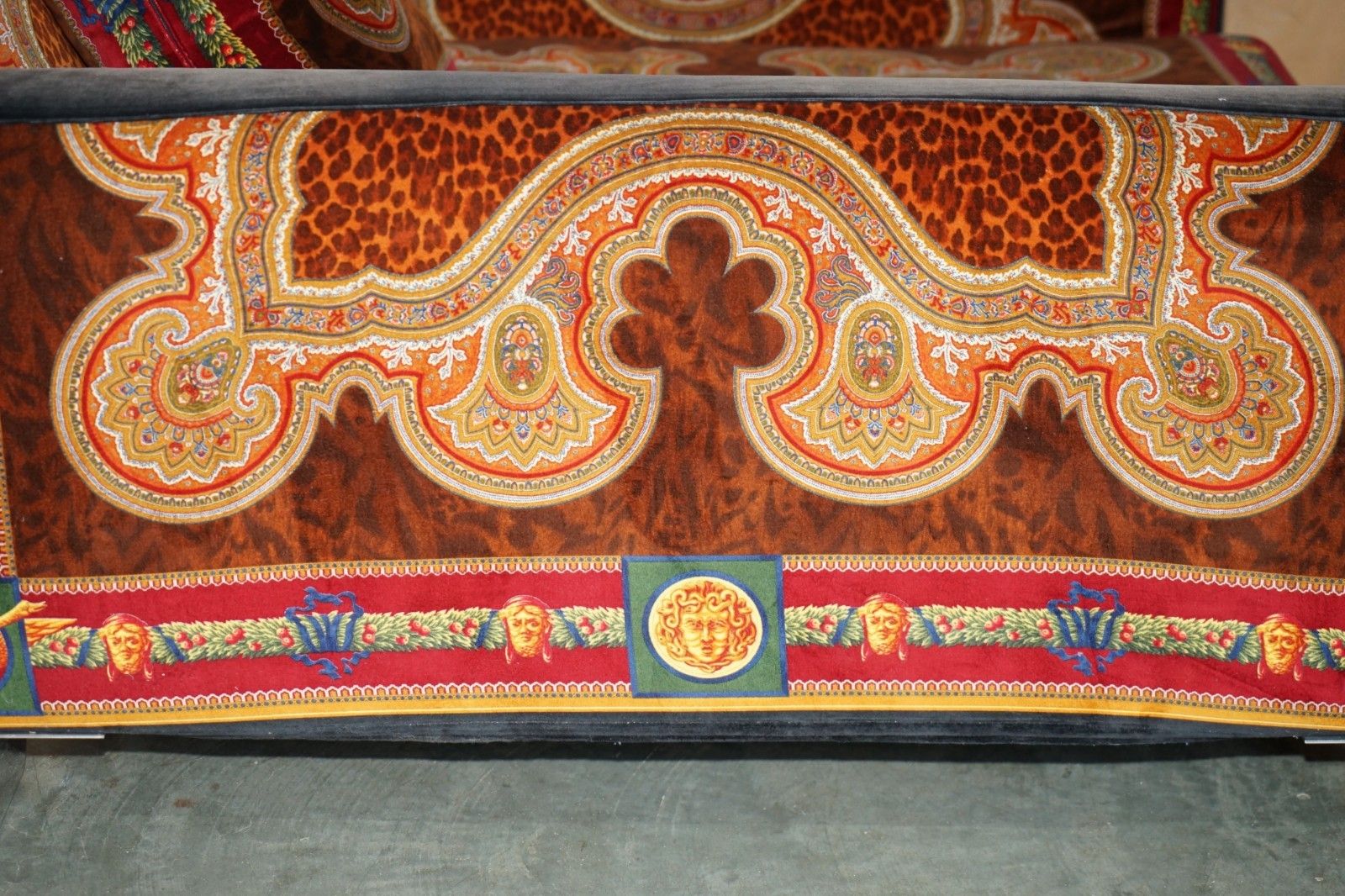 3950.0 £17,000 Versace Ilian Rachov Designed Adjustable Armchair Loveseat Part Of Suite photo
