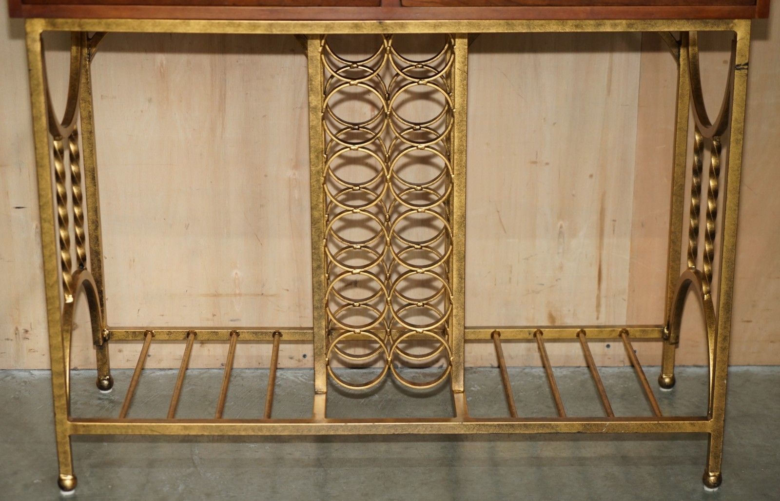 Stunning American Mid Century Modern Circa 1960's Mahogany & Brass Dry Bar photo 3950.0