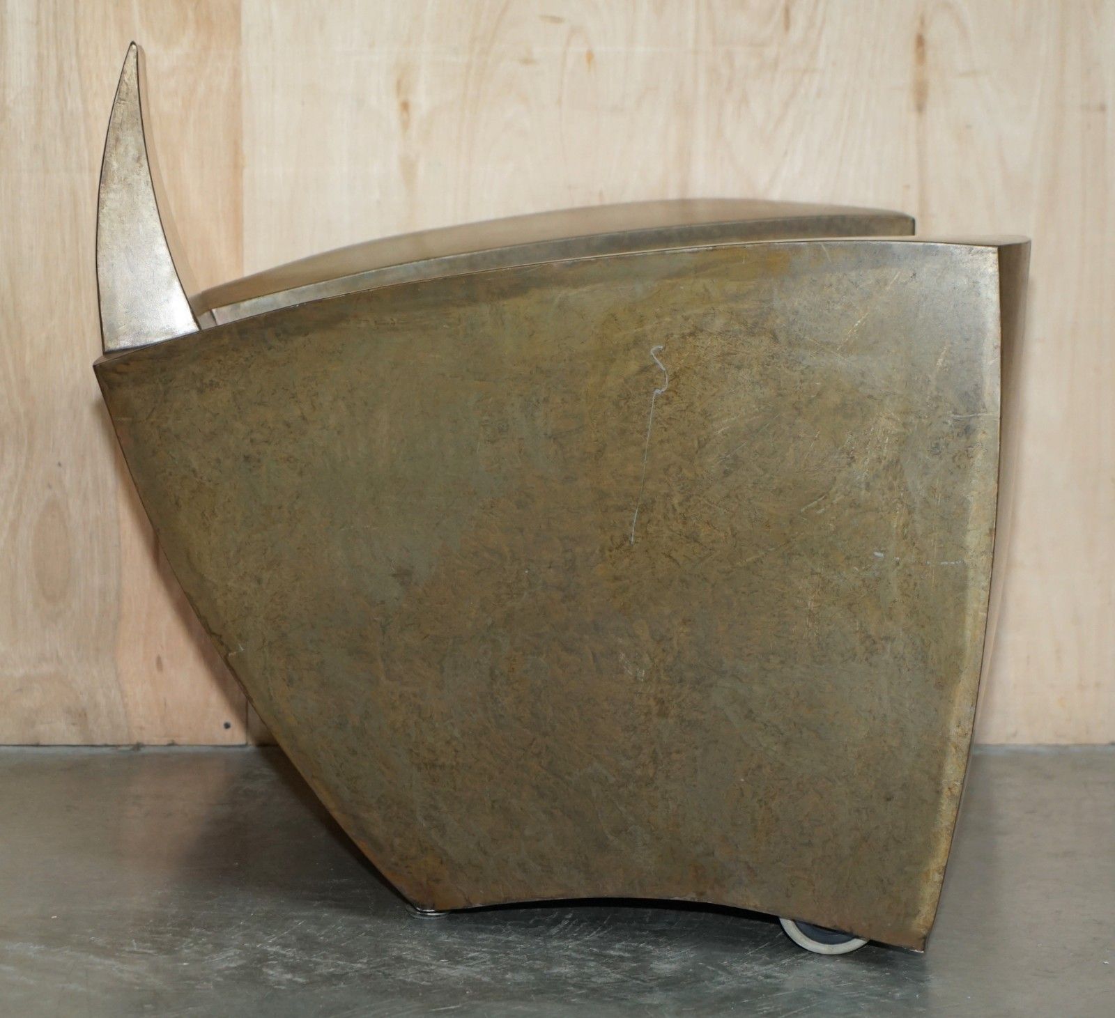 Furniture Original 1980's Jonathan Singleton Easy Number One Cubist Modernist Armchair photo