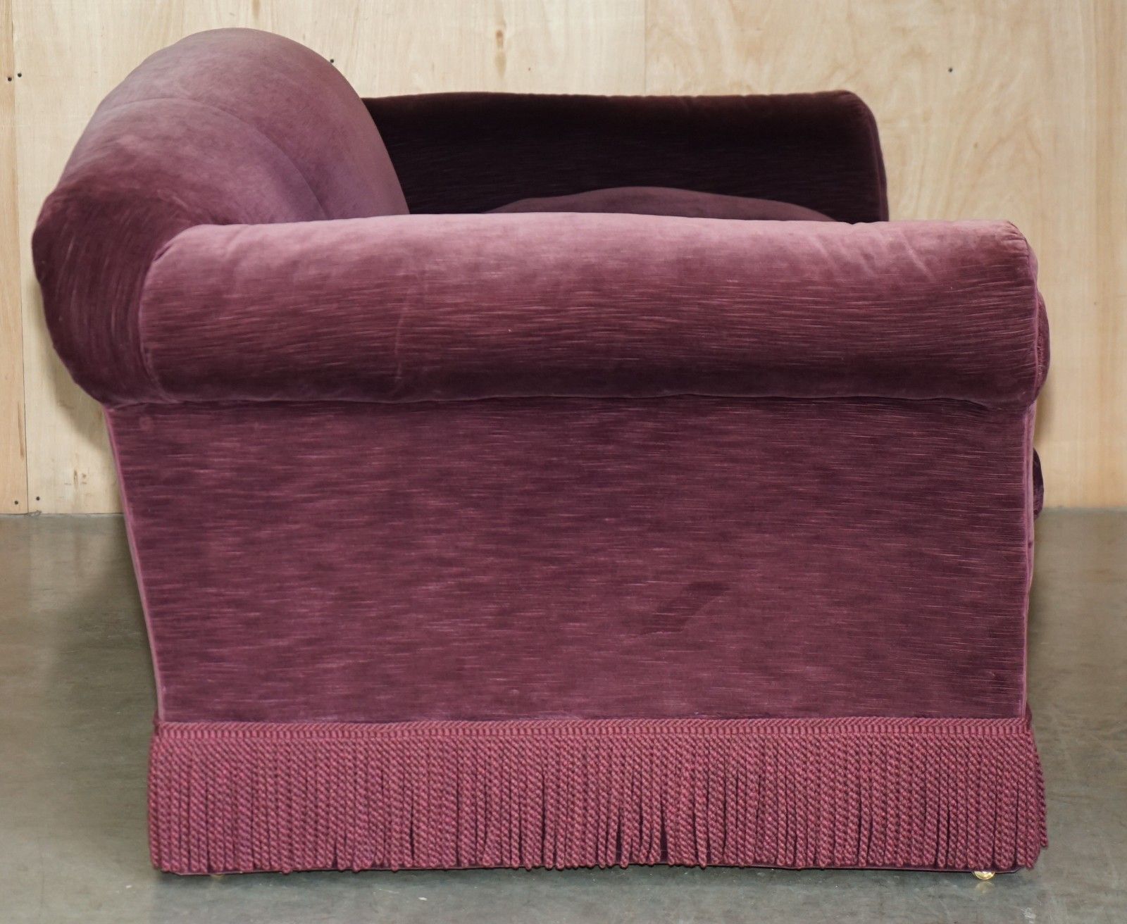 photo buy Massive Howard & Son's Wimbourne Three Seat Cushion Arm Sofa 257x122cm